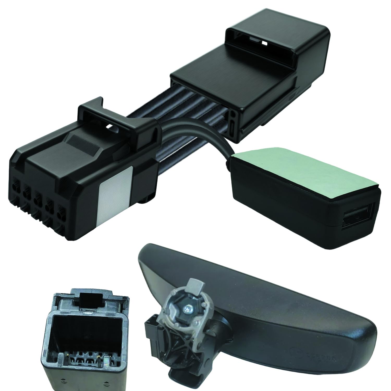 Ssxie Dash Cam Adapter For Dodge Ram 1500/2500/3500 2013+,Challenger 2014+,Jeep Grand Cherokee 2014+ And More Select Models,Fir 