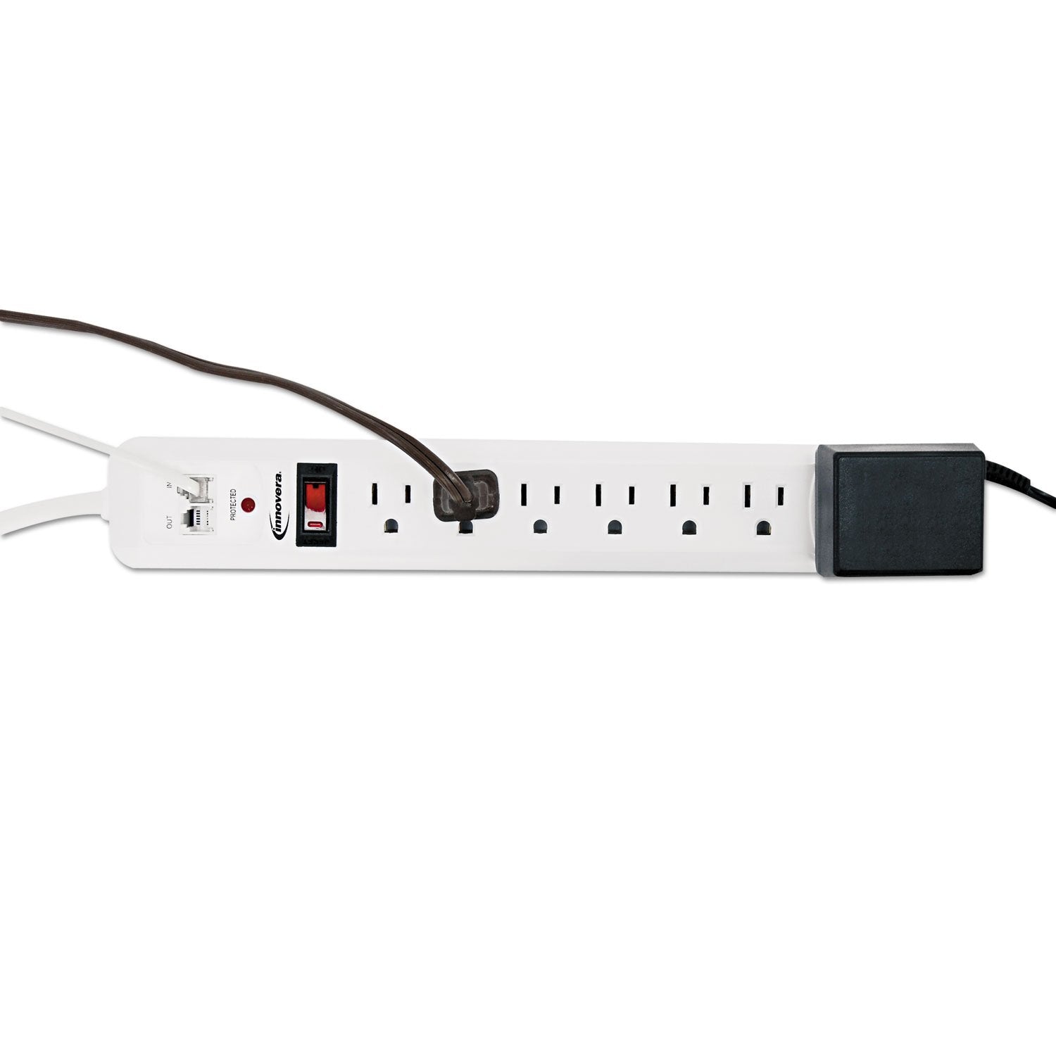 Innovera Ivr71654 7 Ac Outlets 4 Ft. Cord 1080 Joules Surge Protector   White