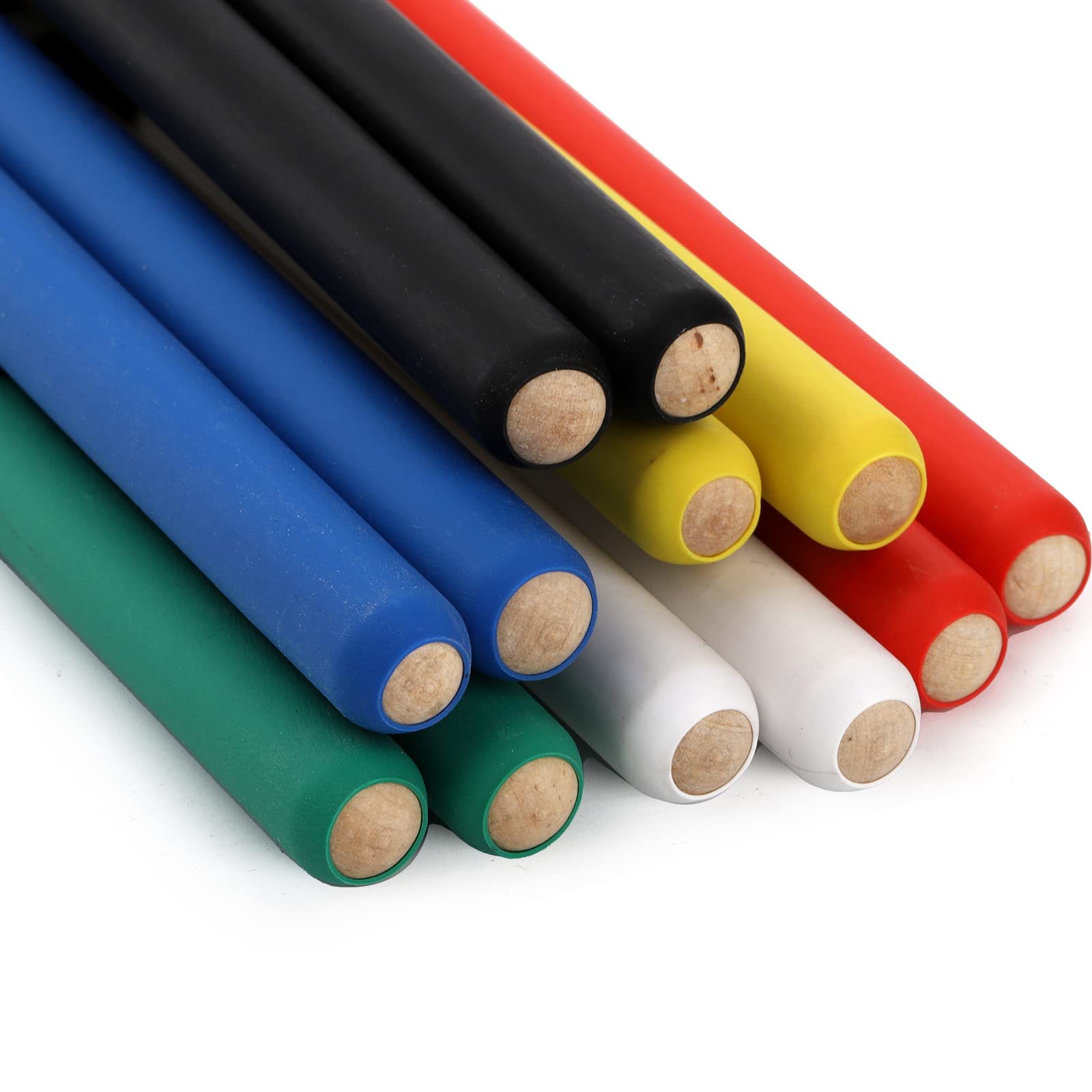 Suwimut 12 Pairs Drum Sticks, Non Slip Classic 7A Maple Wood Tip Drumsticks For Kids, Students, Adults, And Beginners, 6 Colors