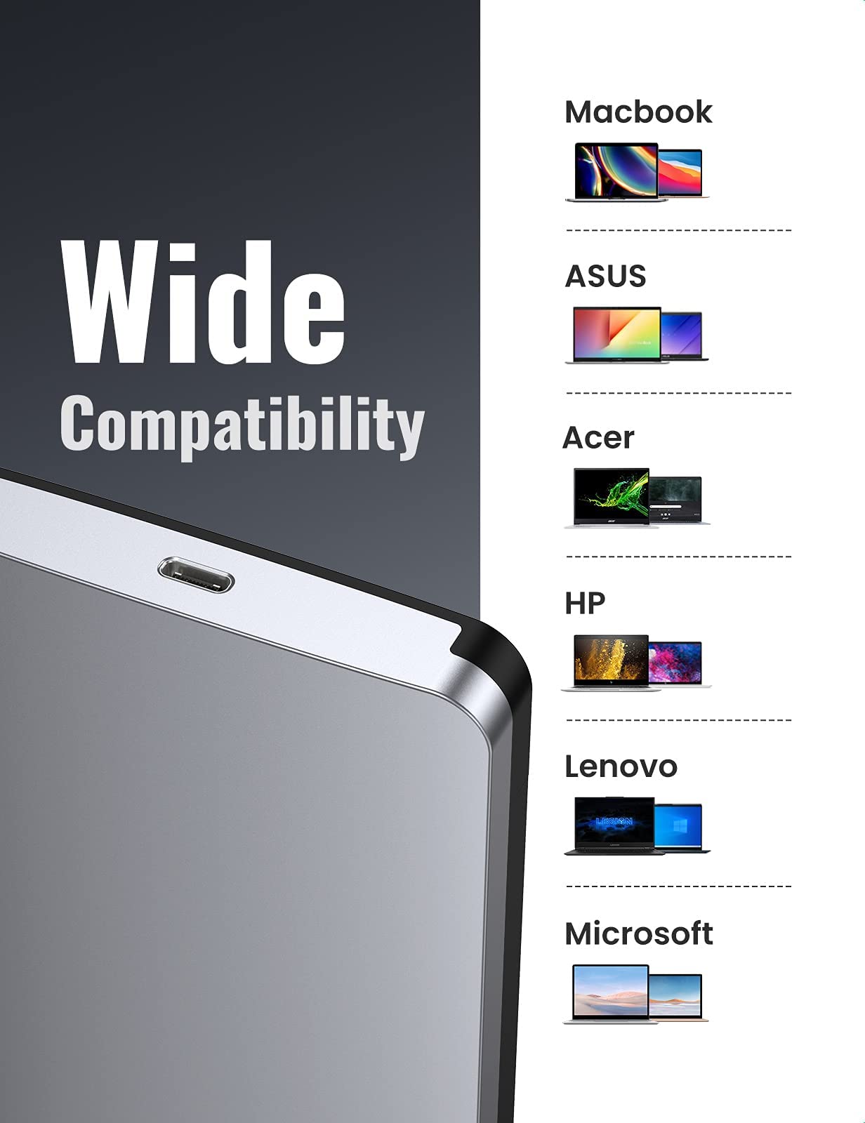 Ugreen Usb C Hard Drive Enclosure For 2.5 Sata Ssd Hdd Aluminum Usb C To Sata Adapter Usb 3.1 Gen 2 Support Uasp Sata Iii Compat