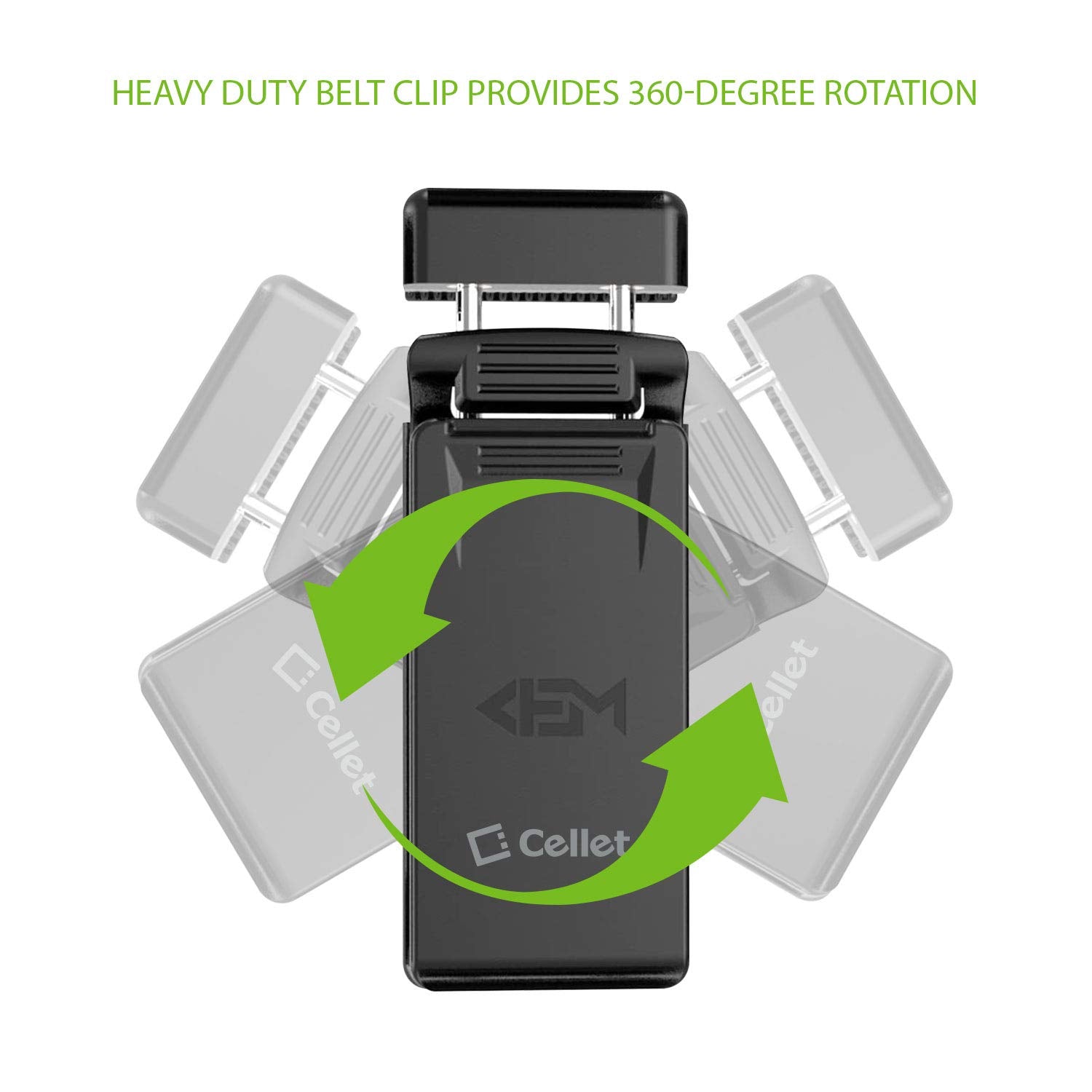 Universal Heavy Duty 360 Degree Swivel Belt Clip Phone Holder Compatible For Apple Iphones, Samsung Galaxy Z Fold, Z Flip, Note,