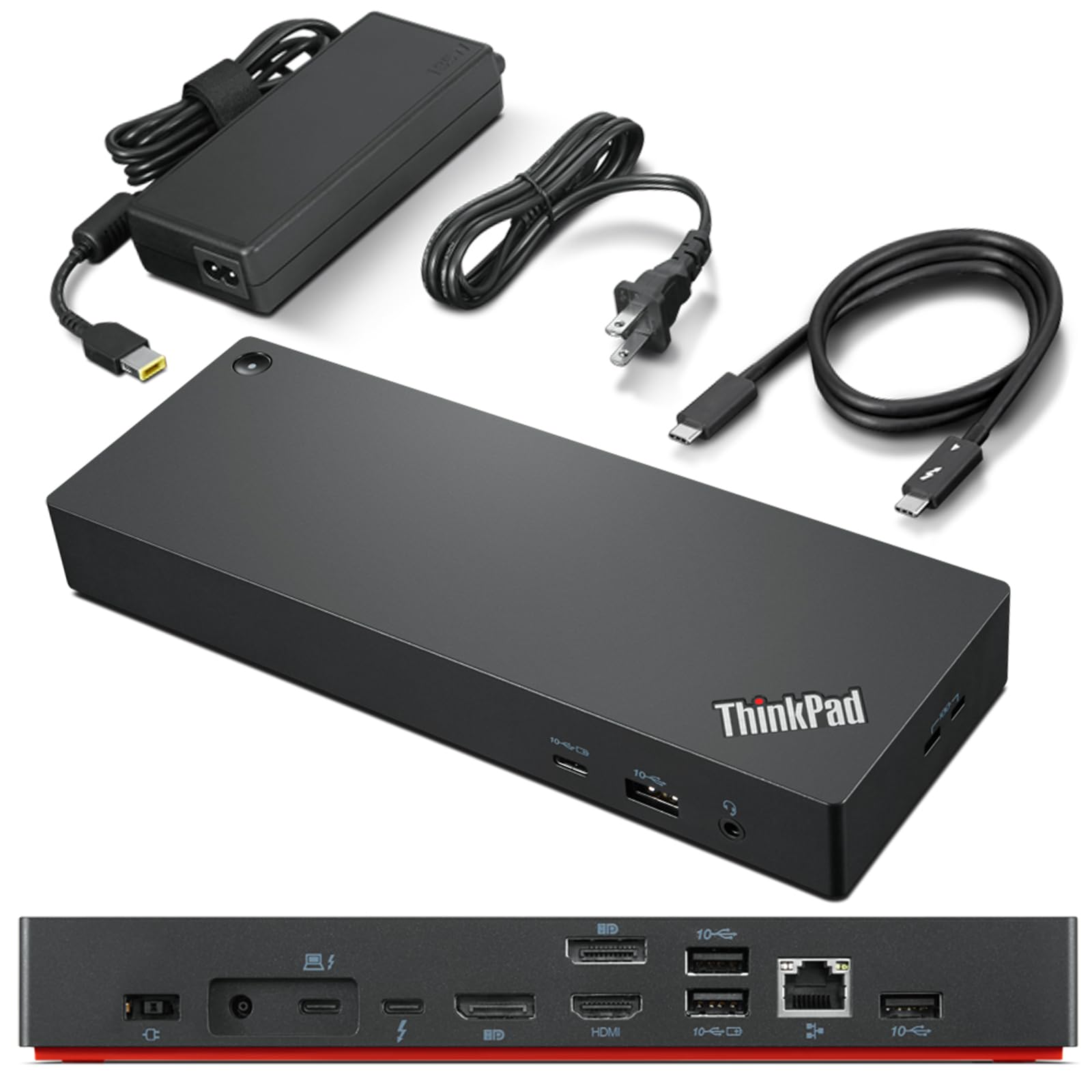 Lenovo 40B00135Us Thunderbolt 4 Thinkpad Universal Dock 8K Display Support Up To 100W Power Delivery