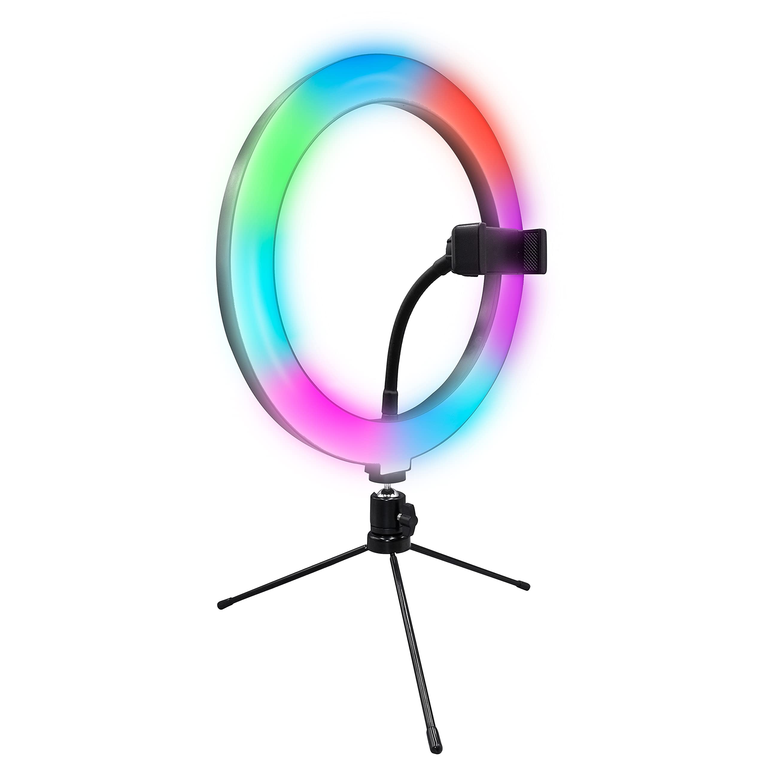 Supersonic Sc 1630Rgb Pro Live Stream Led Selfie Rgb Ring Light With Floor Stand (10 Inch, 150 Leds)