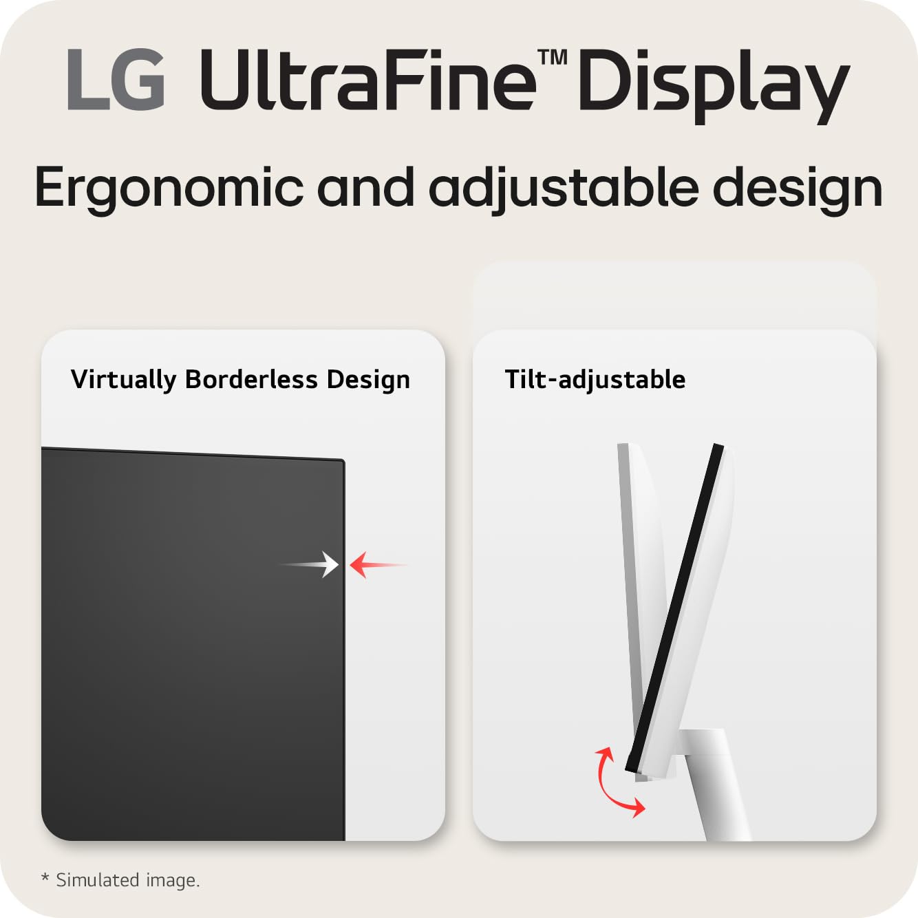 Lg 27Us500 W Ultrafine Monitor 27 Inch 4K Uhd (3840X2160) Hdr10 Ips Borderless Design Reader Mode Flicker Safe Switch App Hdmi D