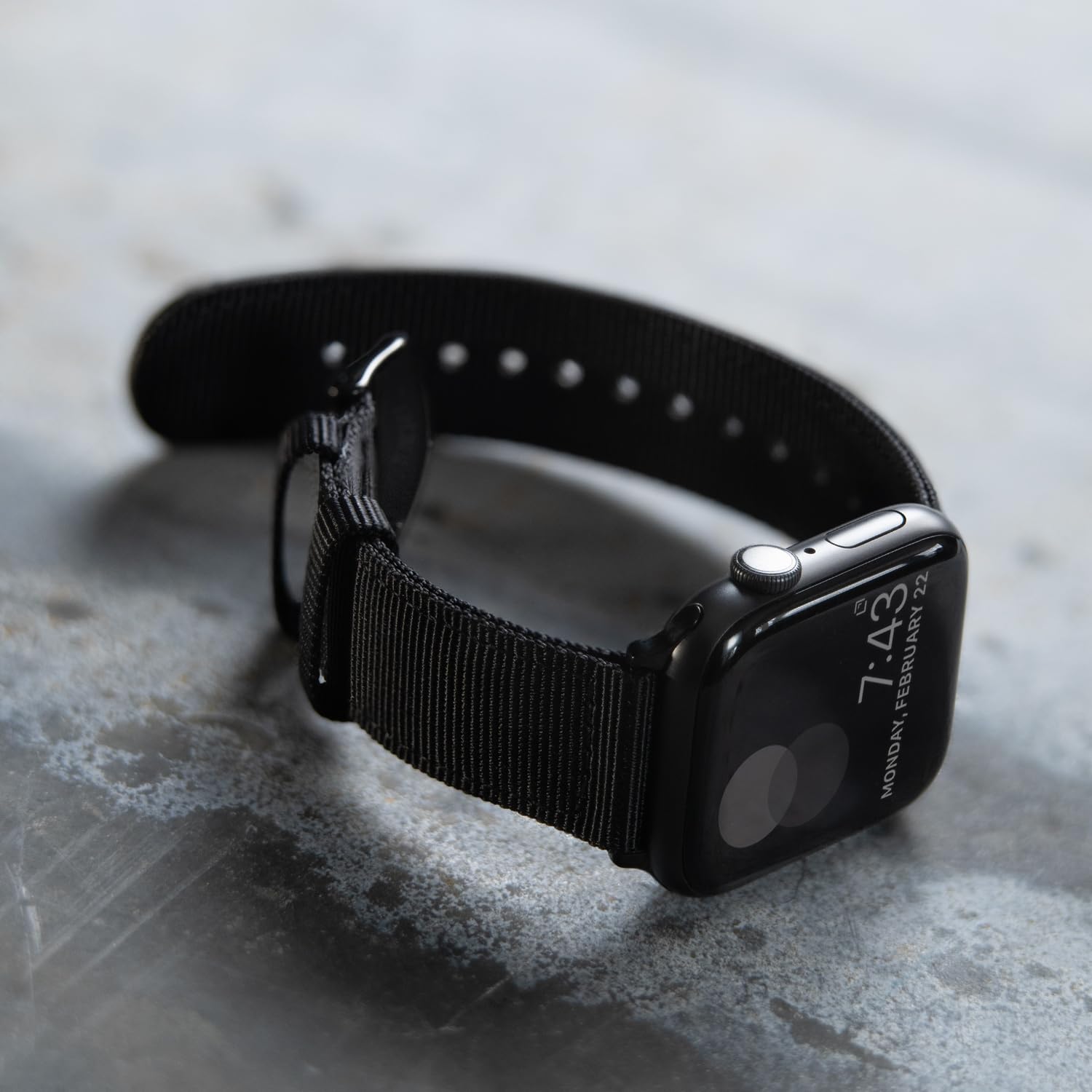 Archer Watch Straps - Premium Nylon Straps For Apple Watch (Black, Black, 40/41/42Mm)