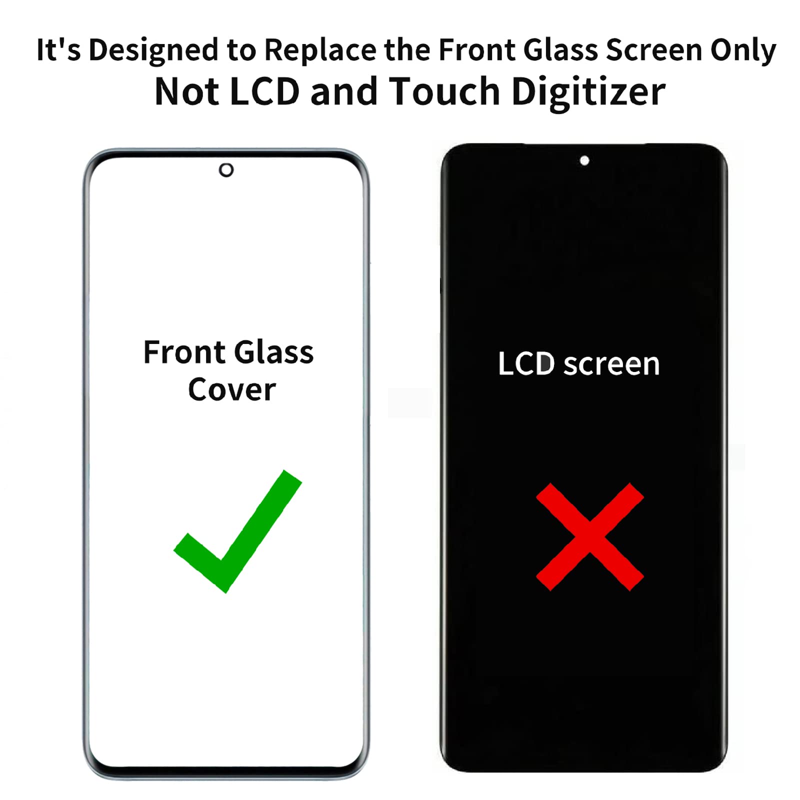 Zgxhga For Samsung Galaxy S21 Ultra Screen Replacement,Replacement Screen For Galaxy S21 Ultra Series 6.8 Inch,Glass Replacement