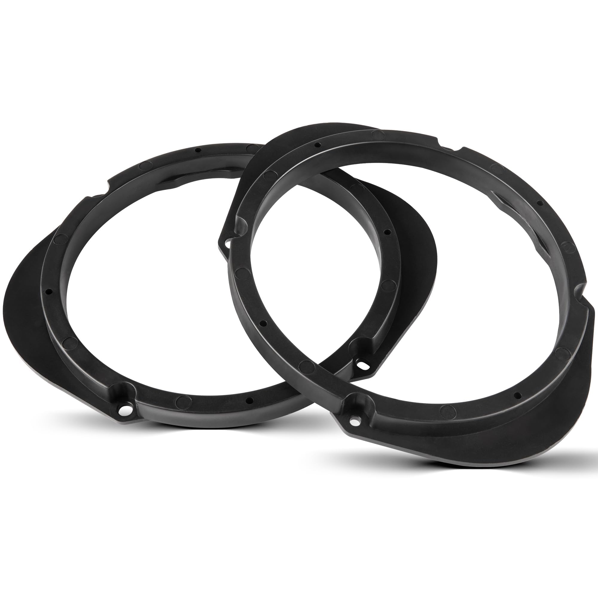 NuIth 5x7 / 6x8 to 6.5 Door Speaker Spacer Bracket Adapter for Select 19922014 Ford/Lincoln/Mercury, 6.5 inch Speake