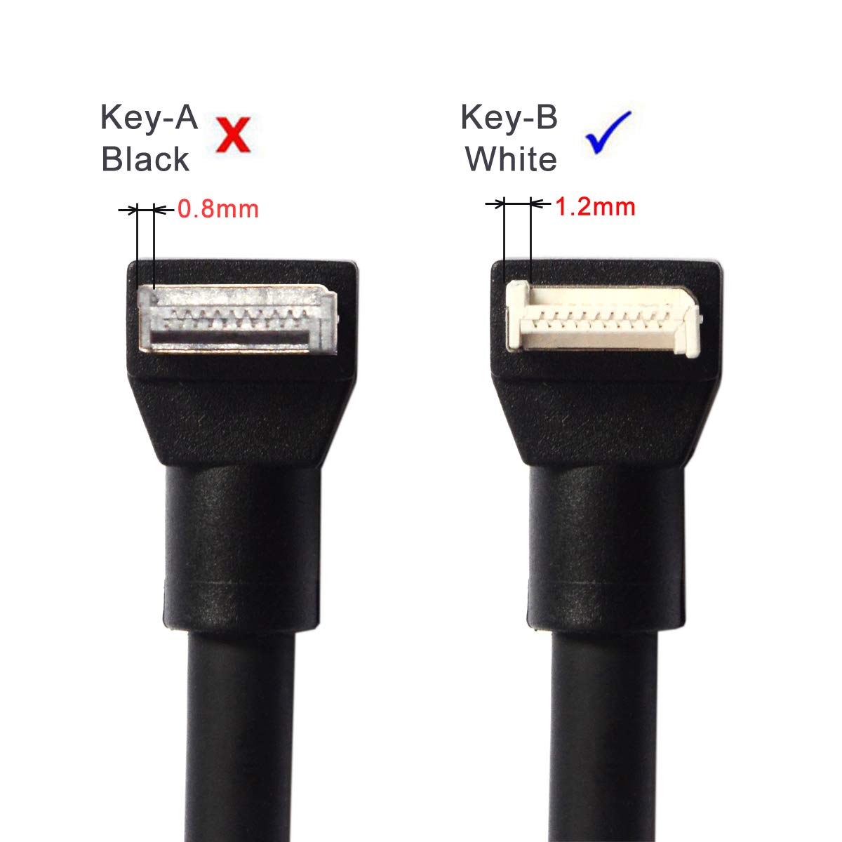 Chenyang Motherboard 19/20Pin To Usb 3.1 Type-E Key-B Front Panel Socket Adapter