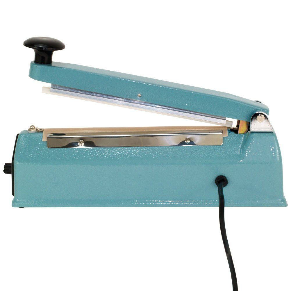 Primetrendz Hand Impulse Sealer Heat Seal Machine Poly Sealing With Element Grip And Teflon 12' (Inch)