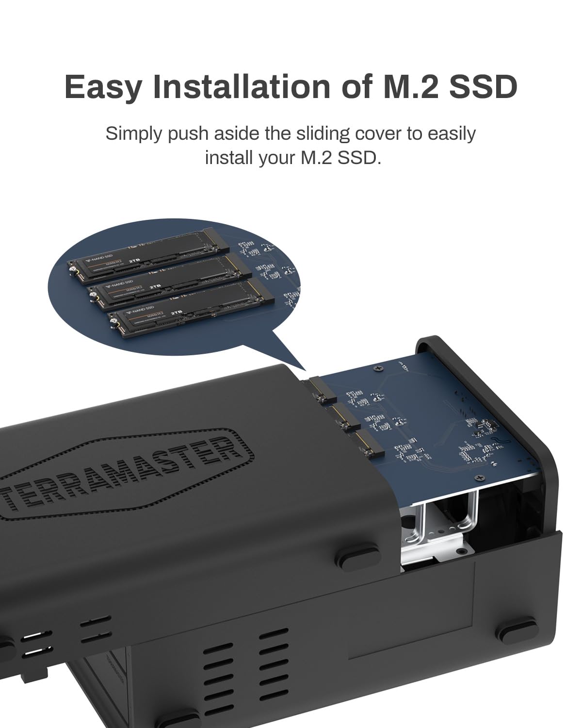 Terramaster D5 Hybrid Hdd Nvme Enclosure   Usb 3.2 Gen 2 10Gbps Type C 5Bay Usb Storage Supports Raid 0/1/Single/Jbod Exclusive
