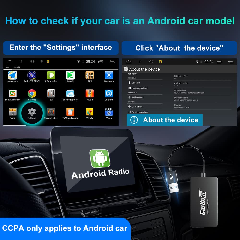 Carlinkit Wireless Carplay Usb Adapter Only Compatible With Android Car Radios. Only For Android Version 4.4.2 Or Above. Apk Must Be Successfully Installed Before Use. Model:Cpc200 Ccpa
