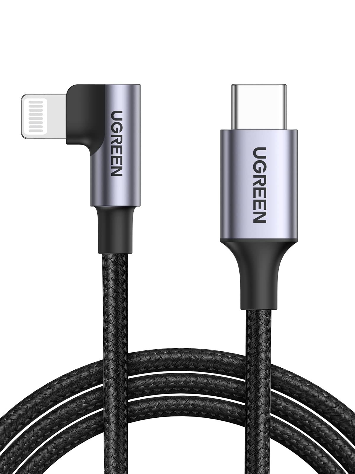UGREEN MFi Certification Lightning Cable  90 Degree USB C to Lightning Cable 6FT Compatible with iPhone 14/14 Pro/14 Pro Max, i