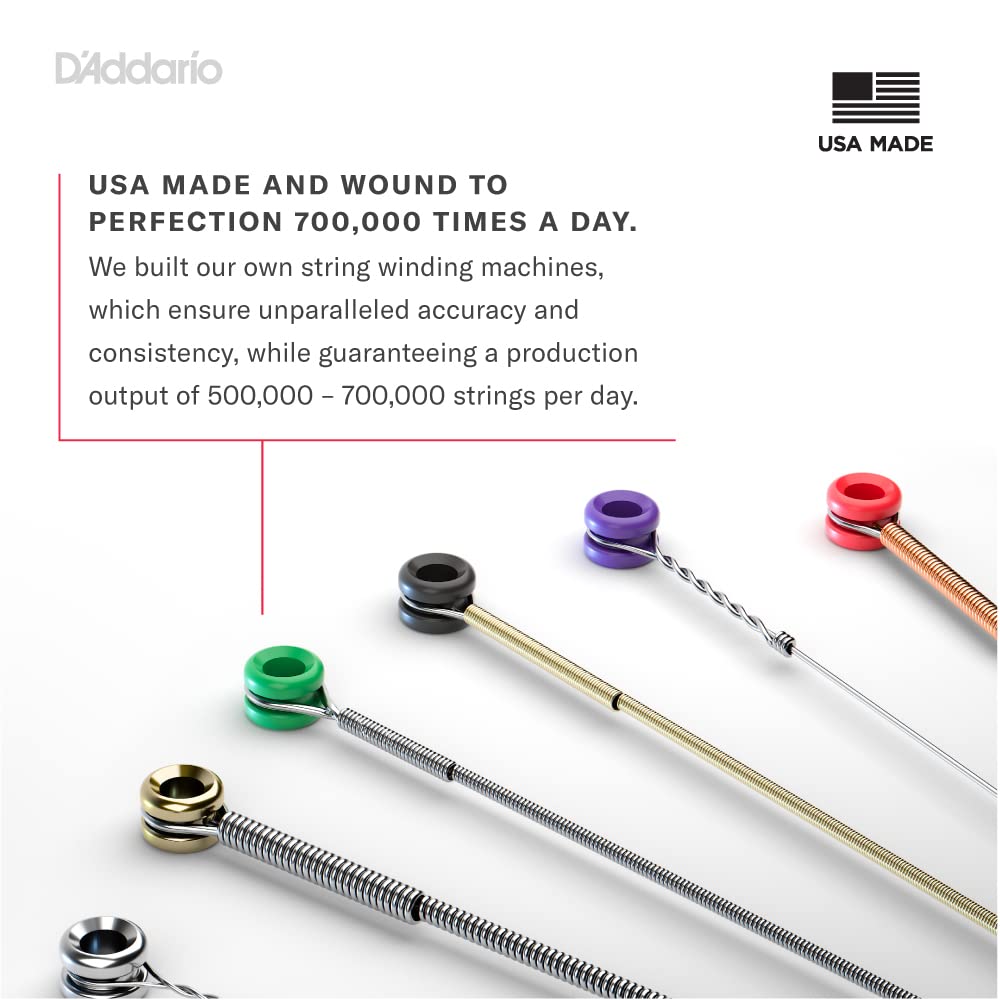 D'Addario Electric Bass Guitar Strings   Exl160Bt 50 120   Nickel Wound Bass Strings   For Bass Guitar 4 String   Balanced Tensi