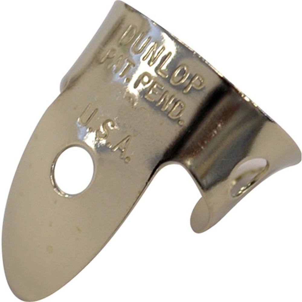 Jim Dunlop Nickel Silver Finger & Thumbpicks, .018', 5/Player'S Pack