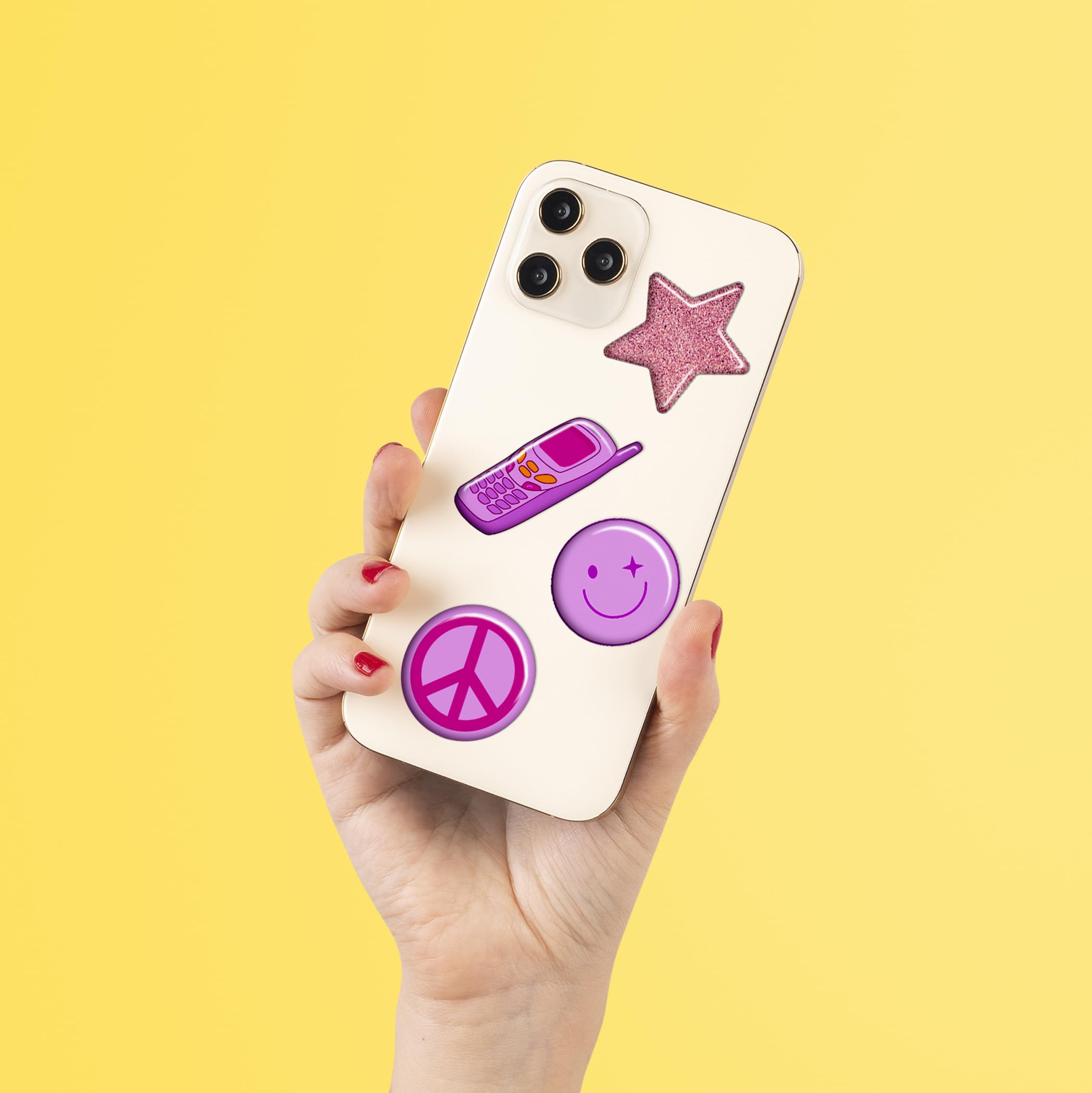 Y2K 3D Stickers For Phone Case Aesthetic   Puffy Cell Phone Stickers For Back Of Phone   3D Puffy Stickers For Adults, Girl Smal