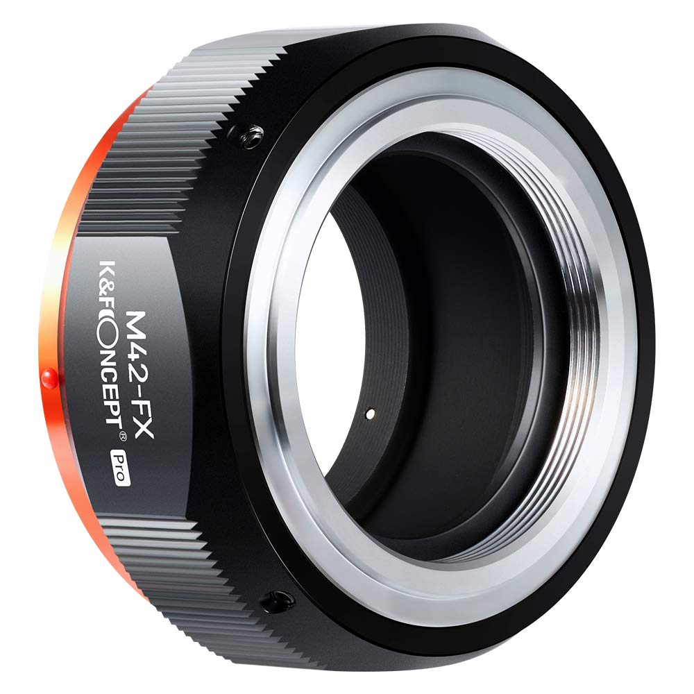 K&F Concept M42 To Fuji X Lens Mount Adapter For M42 Screw Mount Lens To Fujifilm Fuji X Series X Fx Mount Mirrorless Cameras With Matting Varnish Design For Fuji Xt2 Xt20 Xe3 Xt1 X T2
