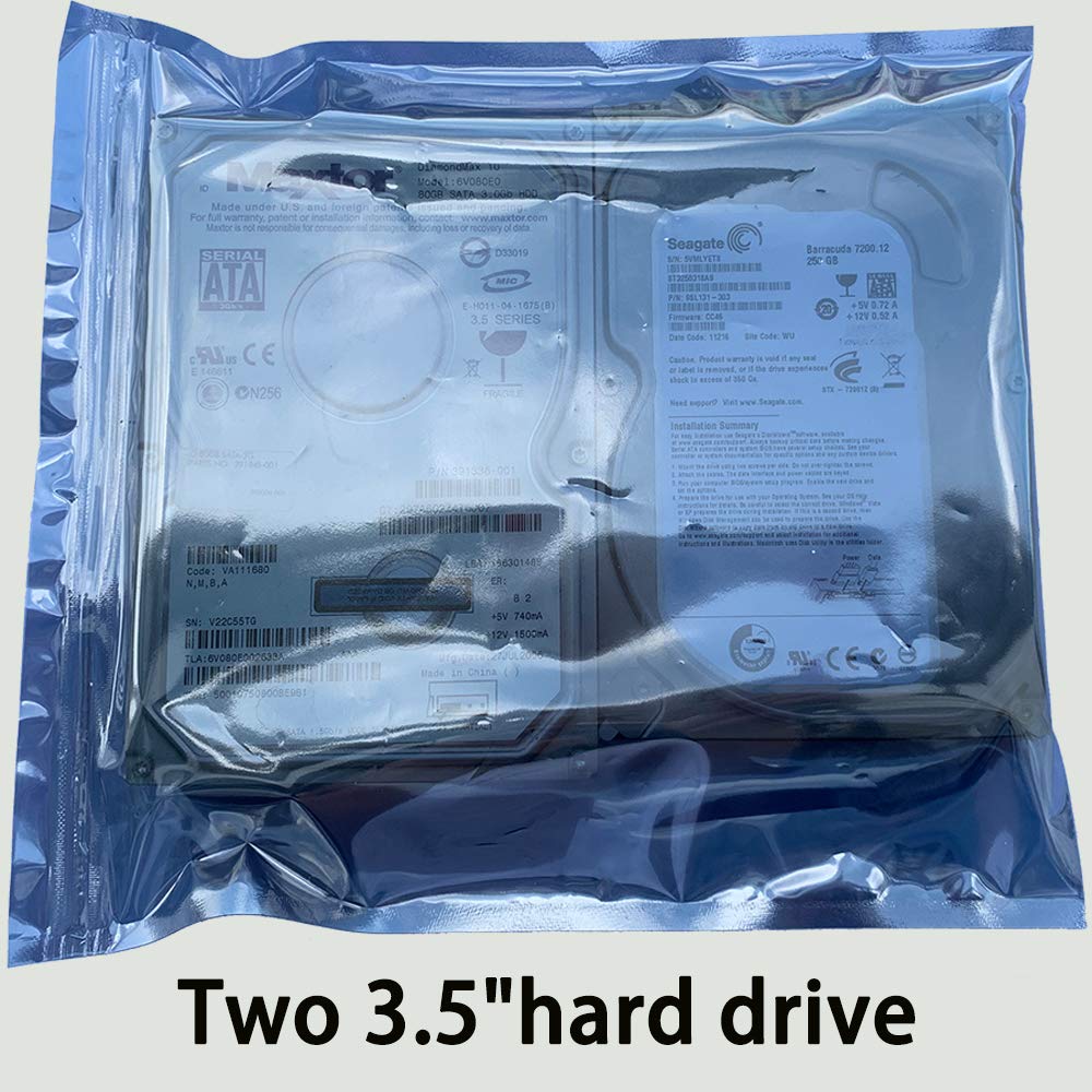 Daarcin Anti Static Bags, 25Pcs Large Resealable Esd Bags 8.26X9.45In/21X24Cm With Labels For Hard Drive Ssd Hdd And Electronic