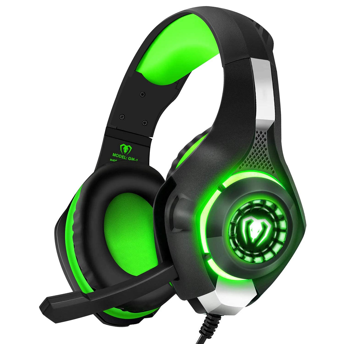 Bluefire 3.5Mm Ps4 Gaming Headset Headphone With Microphone And Led Light Compatible With Playstation 4, Ps5, Xbox One, Pc (Gree