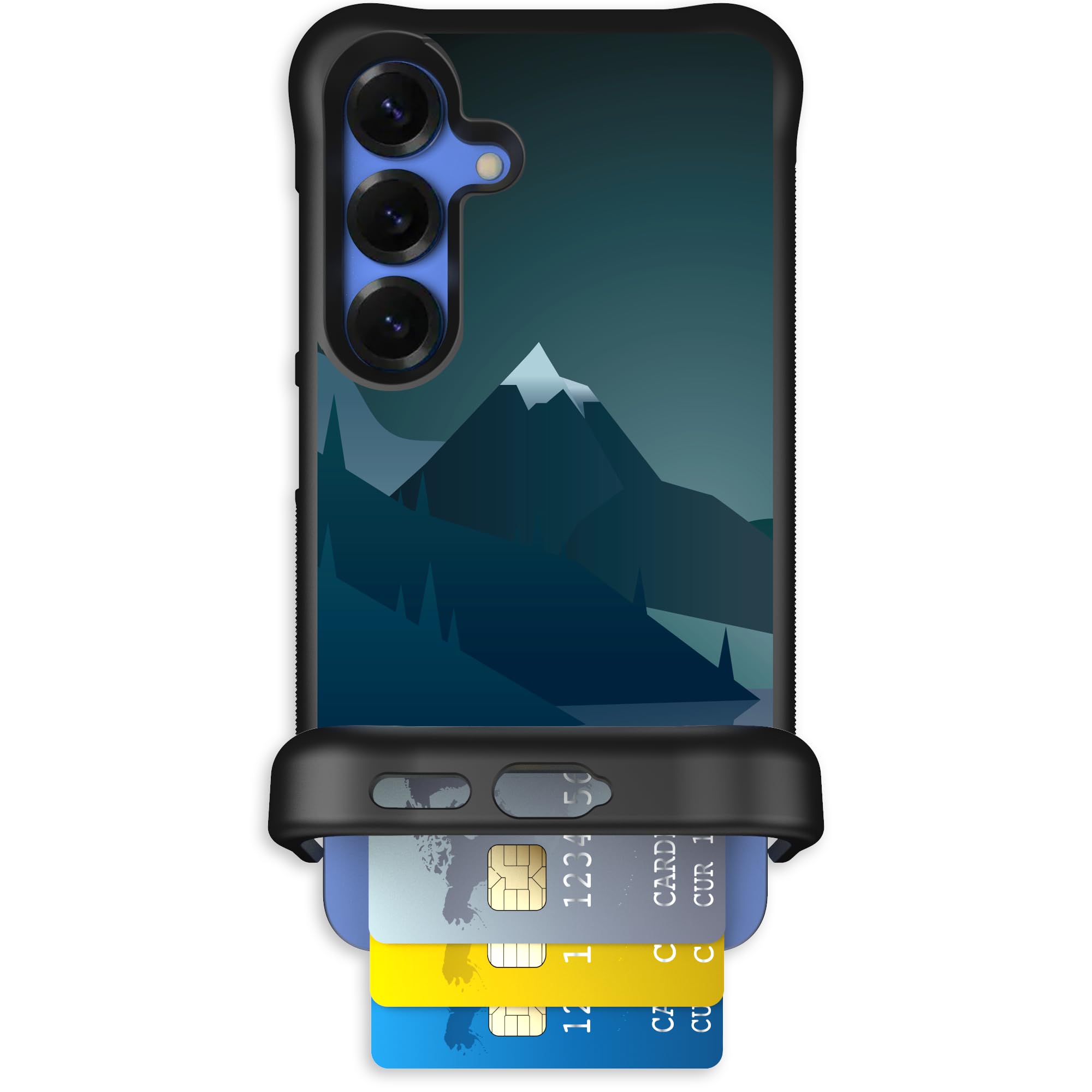 Scooch for Samsung Galaxy S25 Case with Card Holder, Wingmate Wallet Case with Hidden Card Slot and RFID Protection, Holds 3 to 