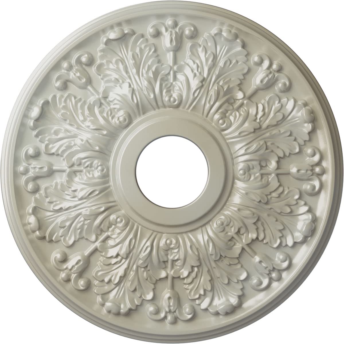 Ekena Millwork Cm16Apfbs Apollo Ceiling Medallion, 16 1/2''Od X 3 5/8''Id X 1 1/8''P, Hand Painted Flash Blue