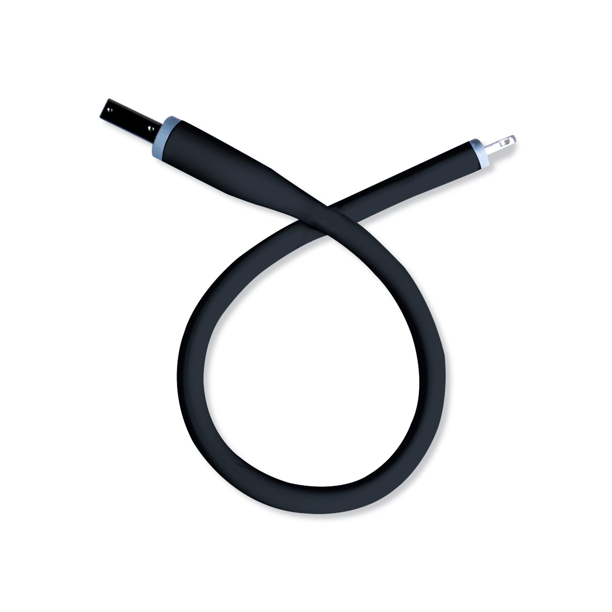 Gofanco Flexible & Durable Silicone Compatible With Apple Mfi Certified Charge & Sync Cable (Black) For Idevices - 9.8 Inches (2