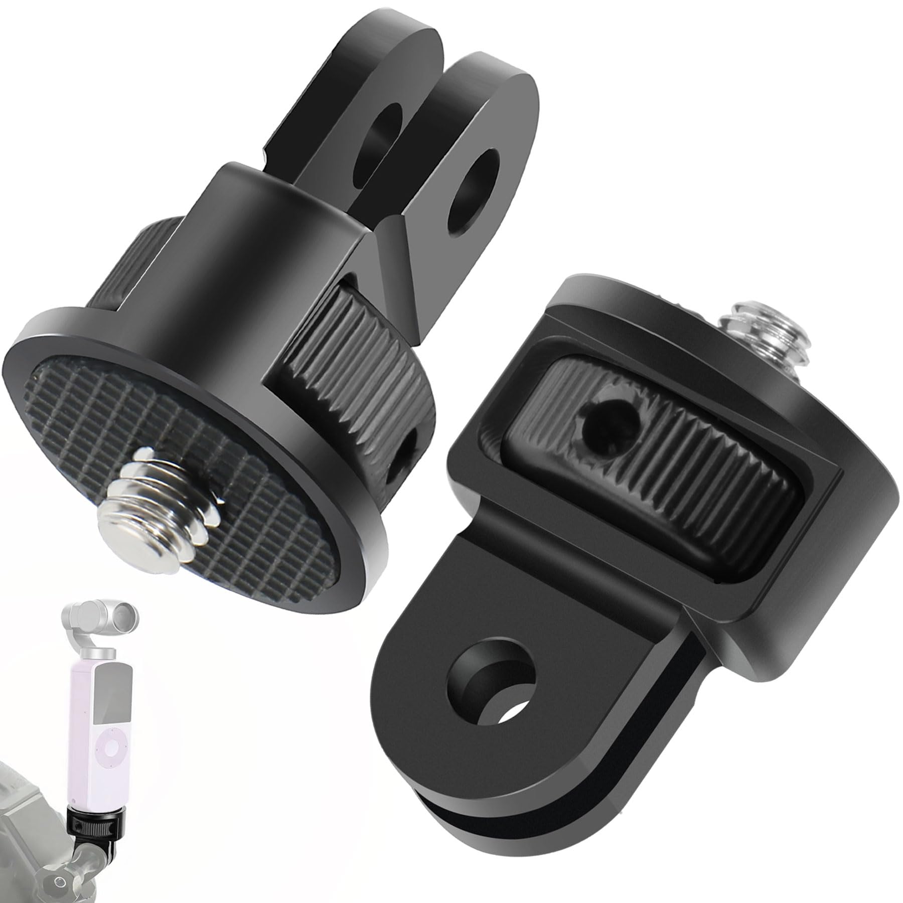 Niewalda 1/420 Aluminum Camera Tripod Mount Adapter for Gorpo,2PCS