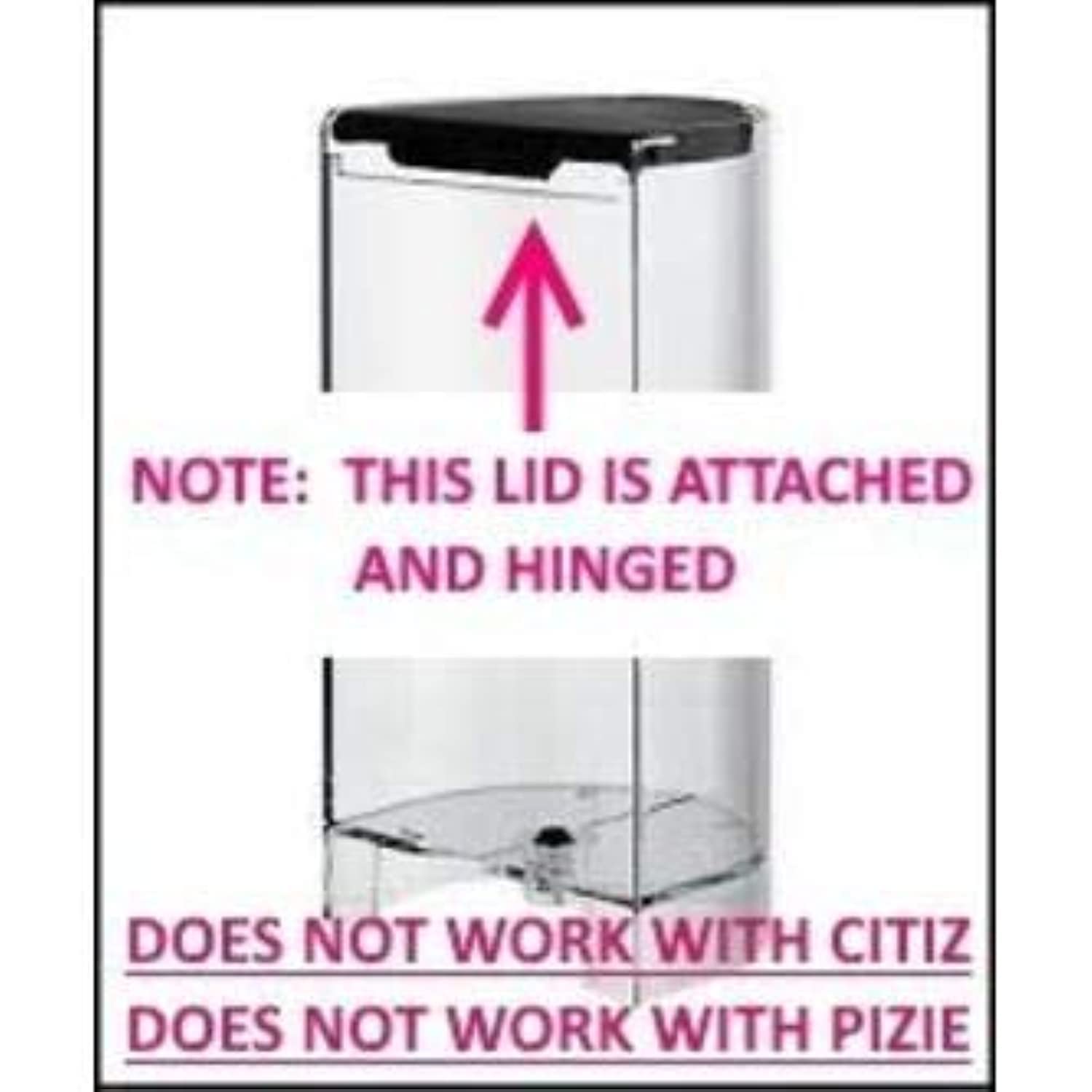 Paxanpax Nes93449 Krups Nespresso Inissia Water Tank (0.7L), Plastic