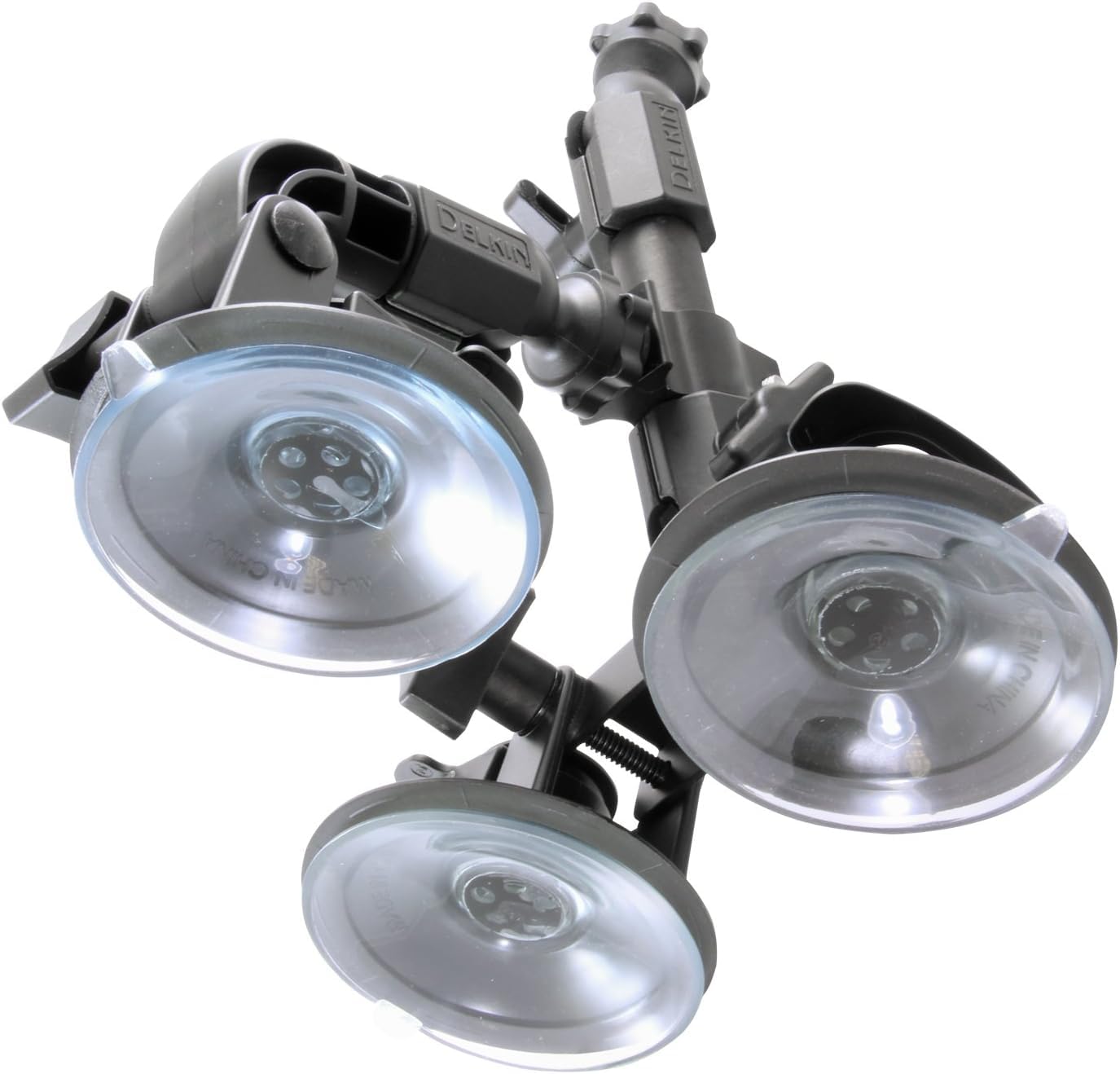 Delkin Devices Fat Gecko Triple Suction Camera Mount (Ddmnt) ,Black