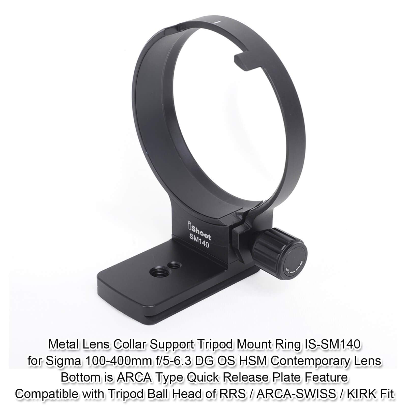 Ishoot Tripod Mount Ring, Lens Collar Support Compatible With Sigma 100 400Mm F/5 6.3 Dg Os Hsm Contemporary Lens (Ef/F Mount),