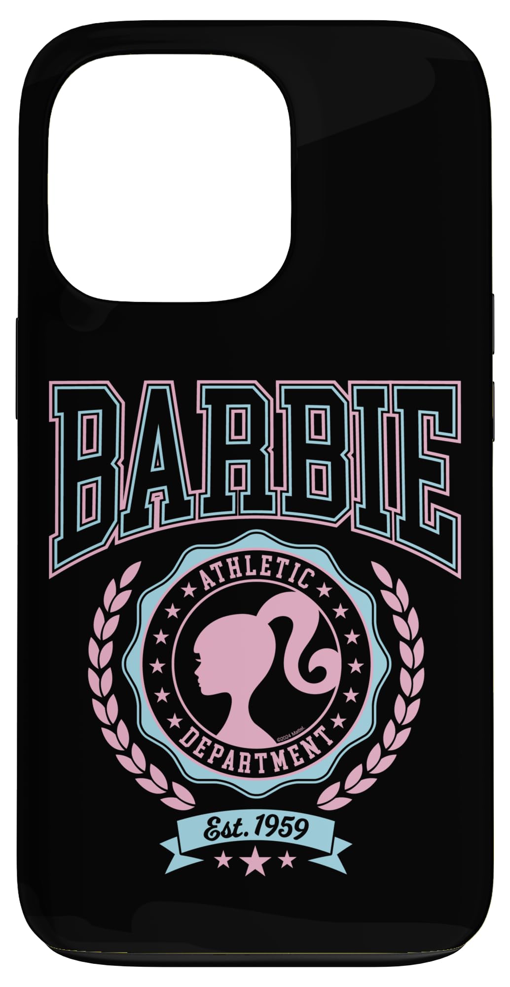Iphone 13 Pro Barbie   Varsity Athletic Department Silhouette Logo Case