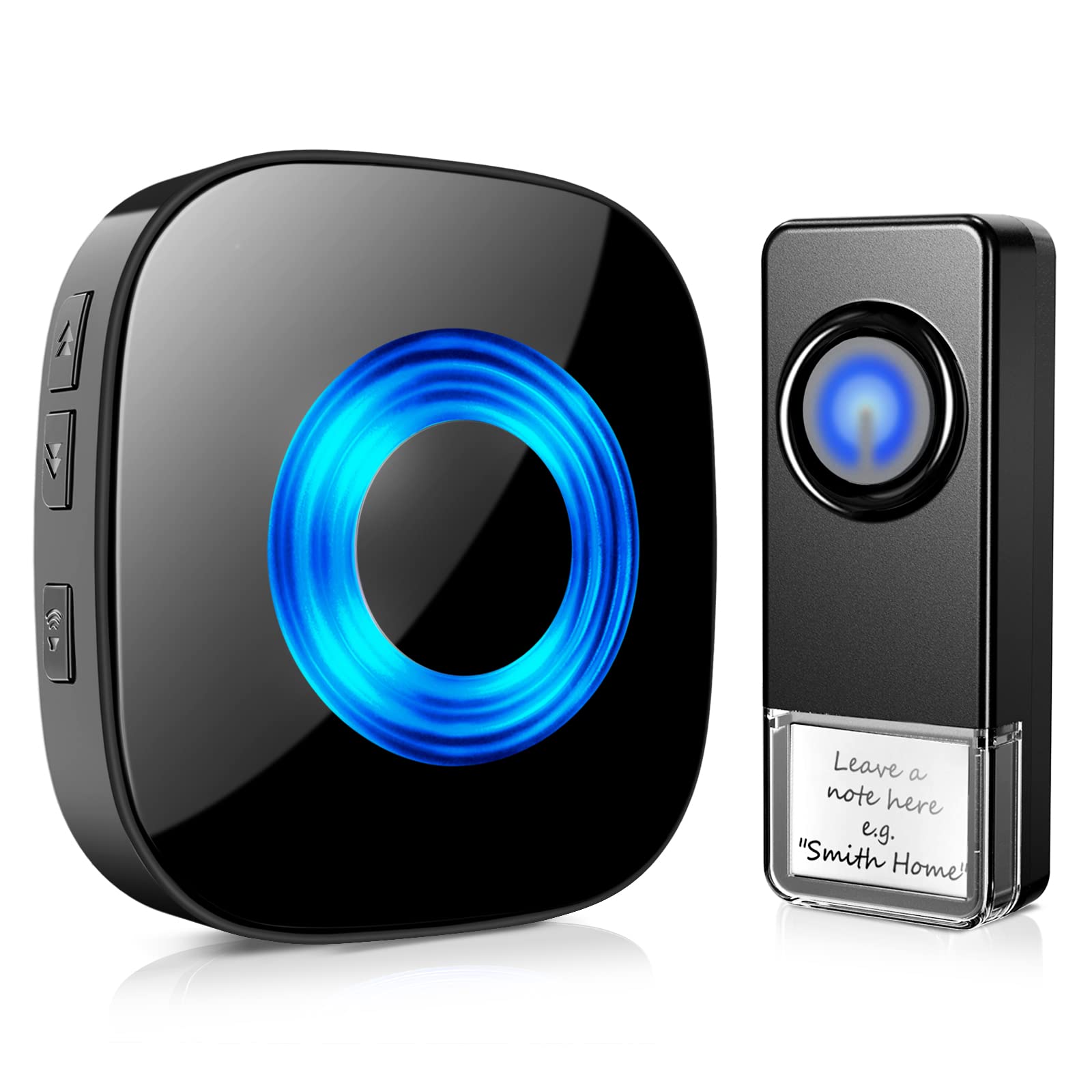 Wireless Doorbell, Physen Waterproof Door Bell Chimes For Home Operating At Over 1300 Ft Range 58 Adjustable Melodies 5 Volume L