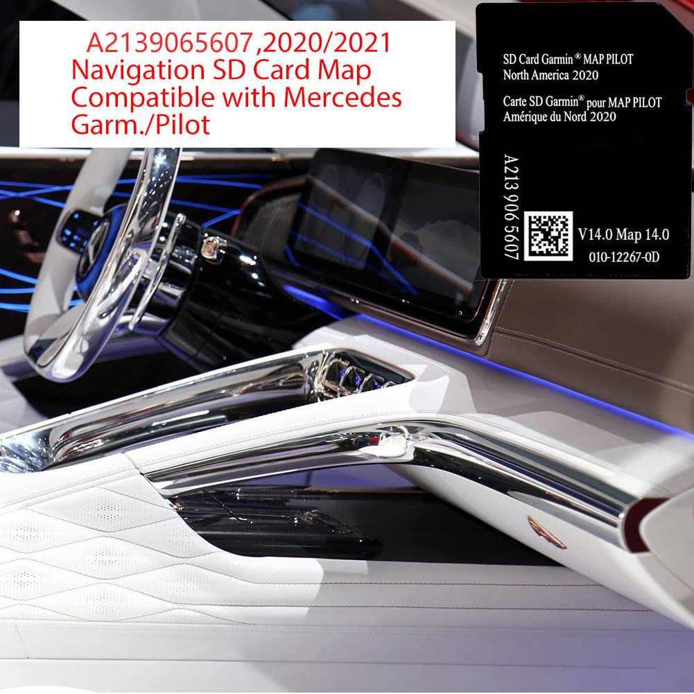 Navigation Sd Card Map Compatible With Mercedes Garm./Pilot, C Class E Class Glc.Version 14.0 (Map 14.0) Only Be Used In The Aud