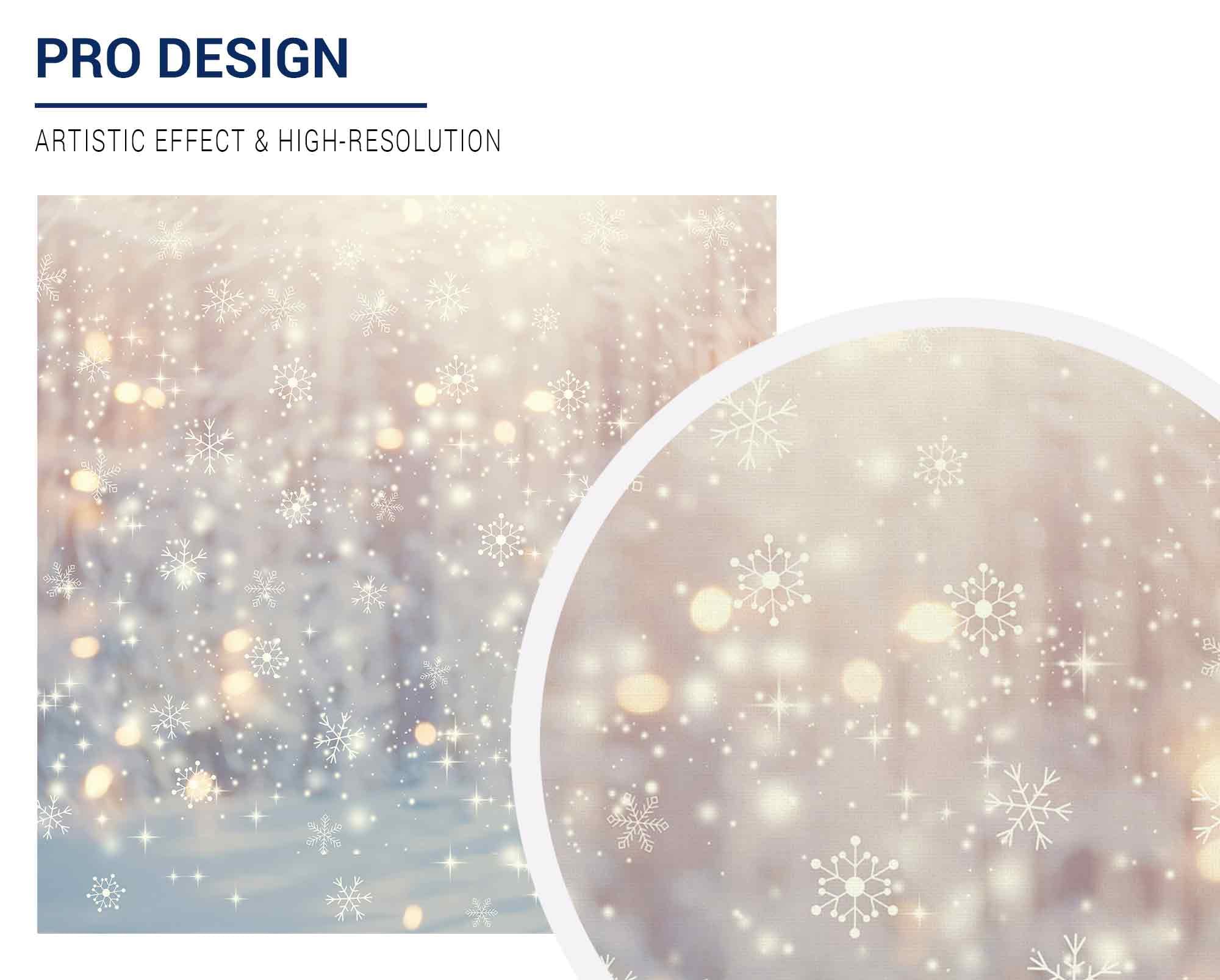 Allenjoy 6 X 6 Ft Winter Wonderland Photography Backdrop Christmas Glitter Bokeh Snowflakes Background For Kids Children Newborn