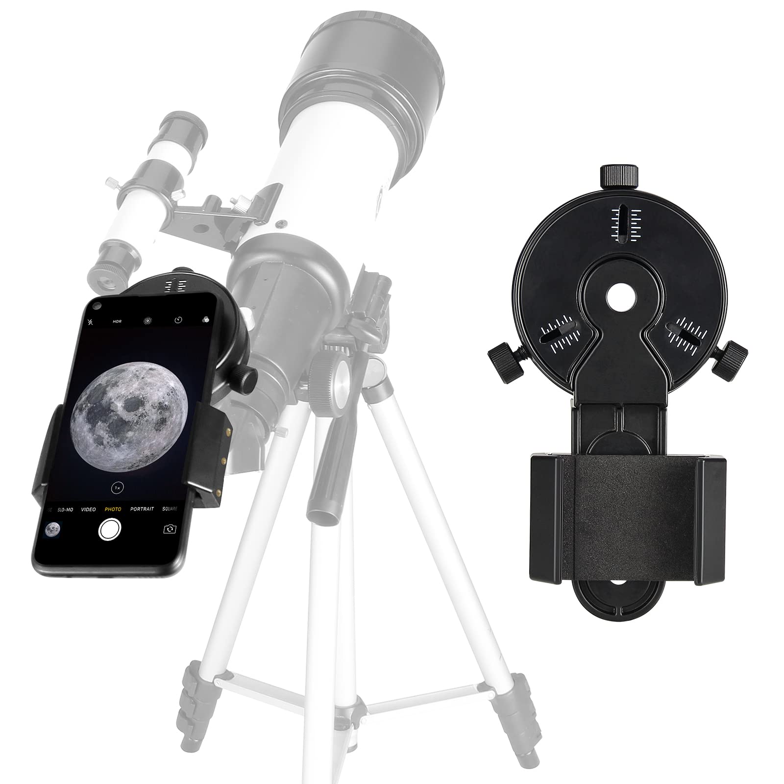 Celticbird Newest Smartphone Scope Adapter  Phone Mount For Spotting Scopes& Binoculars& Monocular& Telescope& Microscope