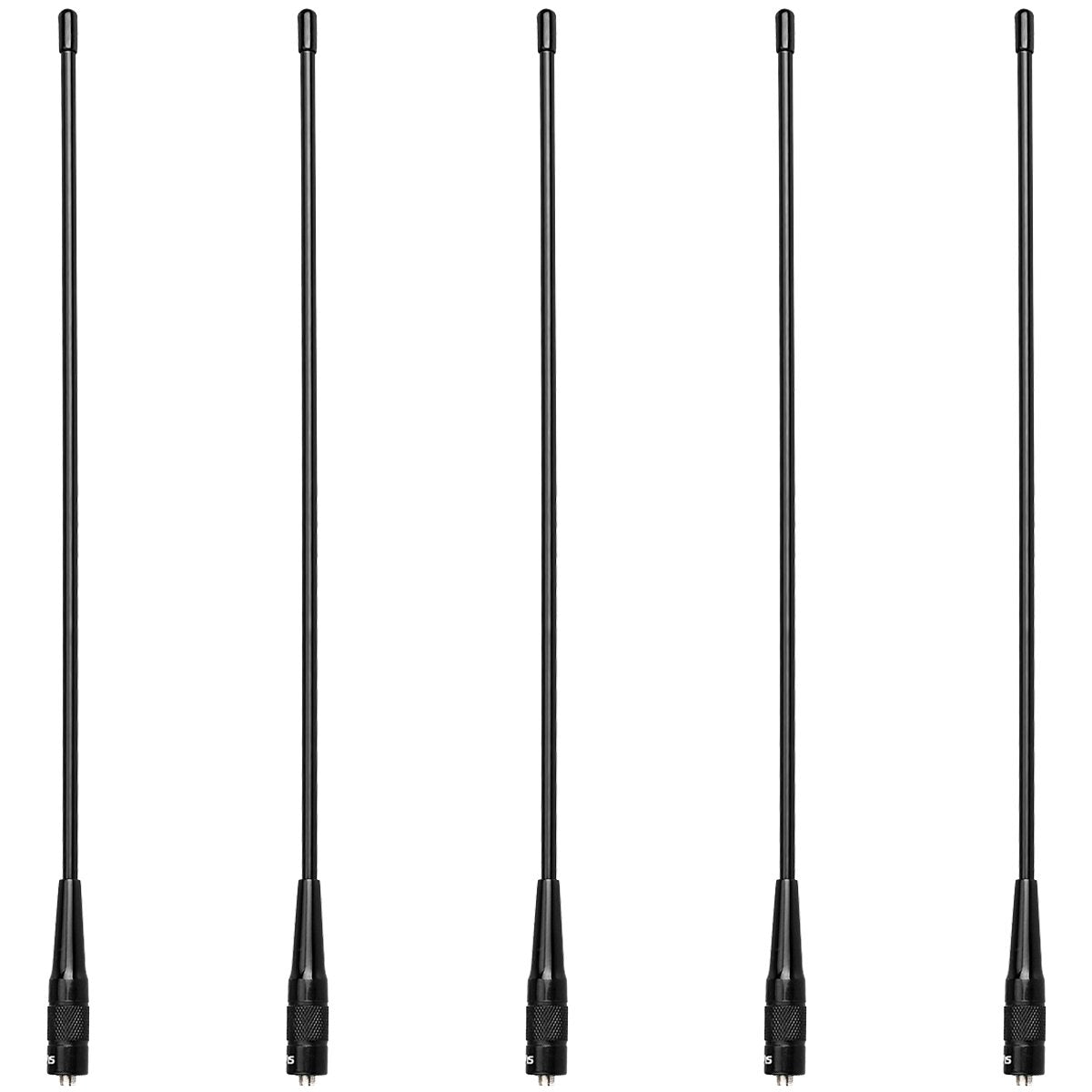 Retevis Two Way Radio Sma F Antenna,144/430Mhz Dual Band Antenna, For Aliunce Hd1 Hd2 Retevis Ra79 Rt29 Rt86 Rm21 Rt29D,Compatible With Baofeng Uv 5R Bf F8Hp Kenwood Walkie Talkies(5 Pack)