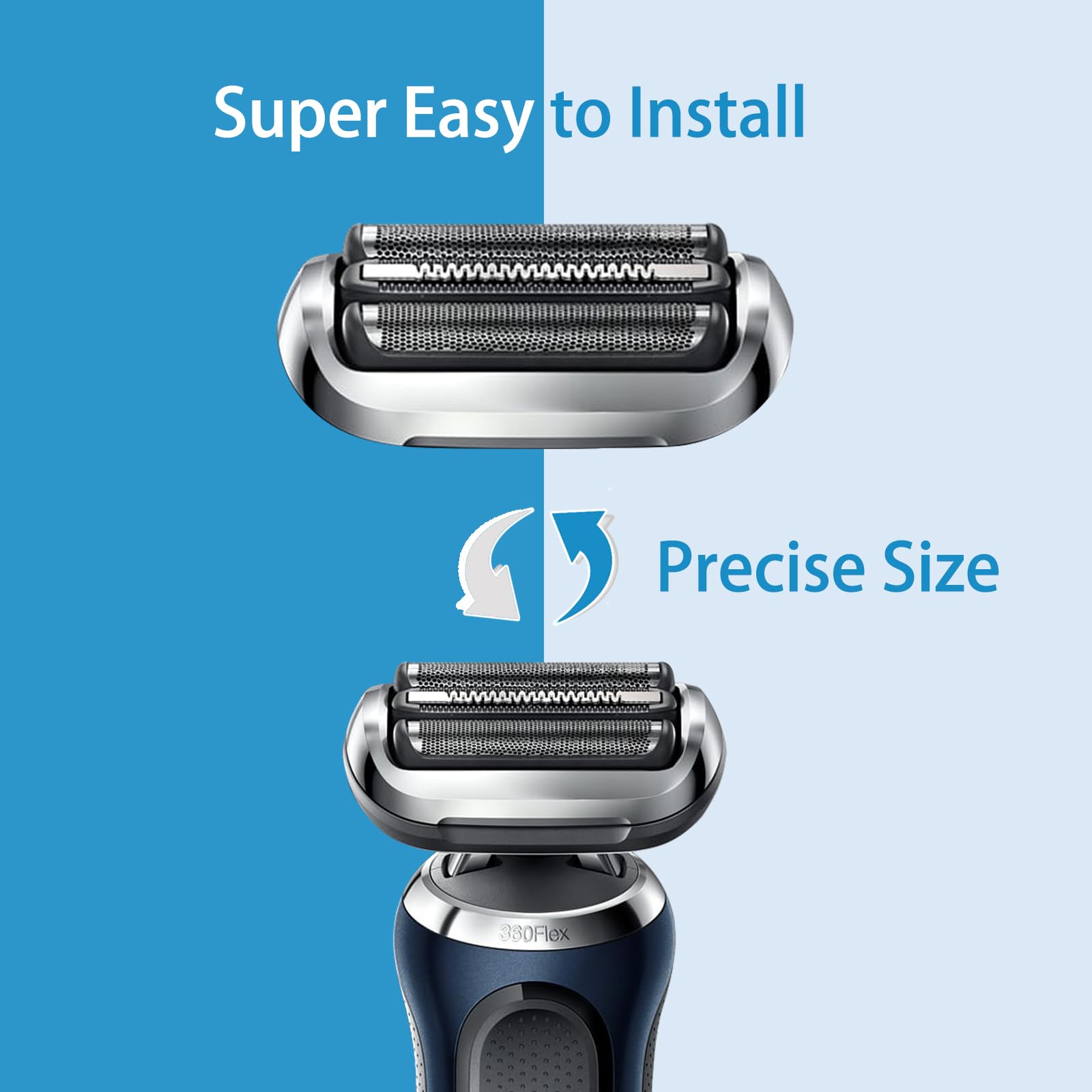 Frasam Series 7 73S Shaving Replacement Head For Braun S7 Eletric Shavers (New Gens), Compatible With Braun 7020S, 7025S, 7027Cs