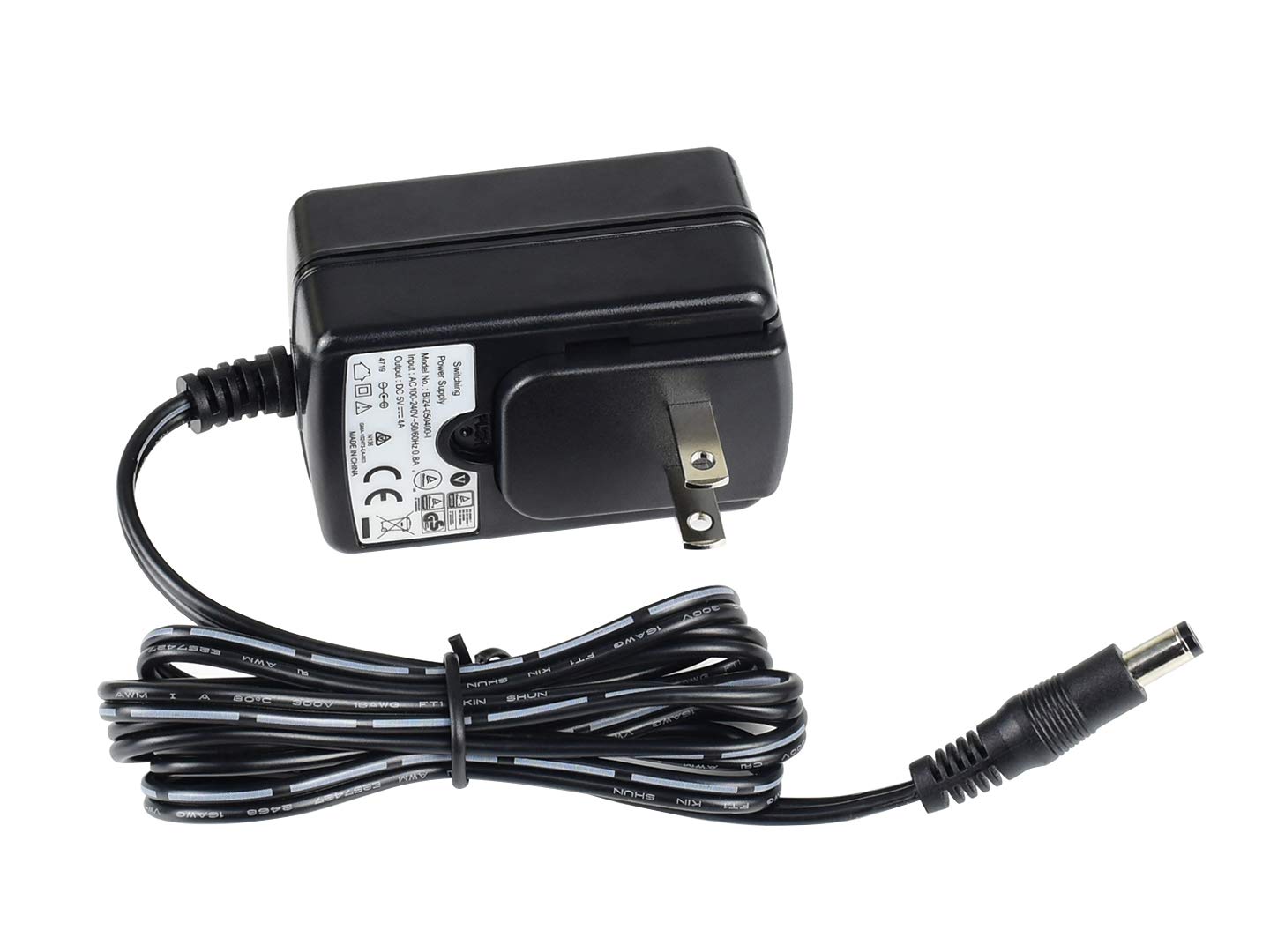 Power Supply For Jetson Nano,100 240V 0.8A Ac To Dc 5V 4A Power Adapter Converter For Jetson Nano, Dc Jack Output Od 5.5Mm Id 2.