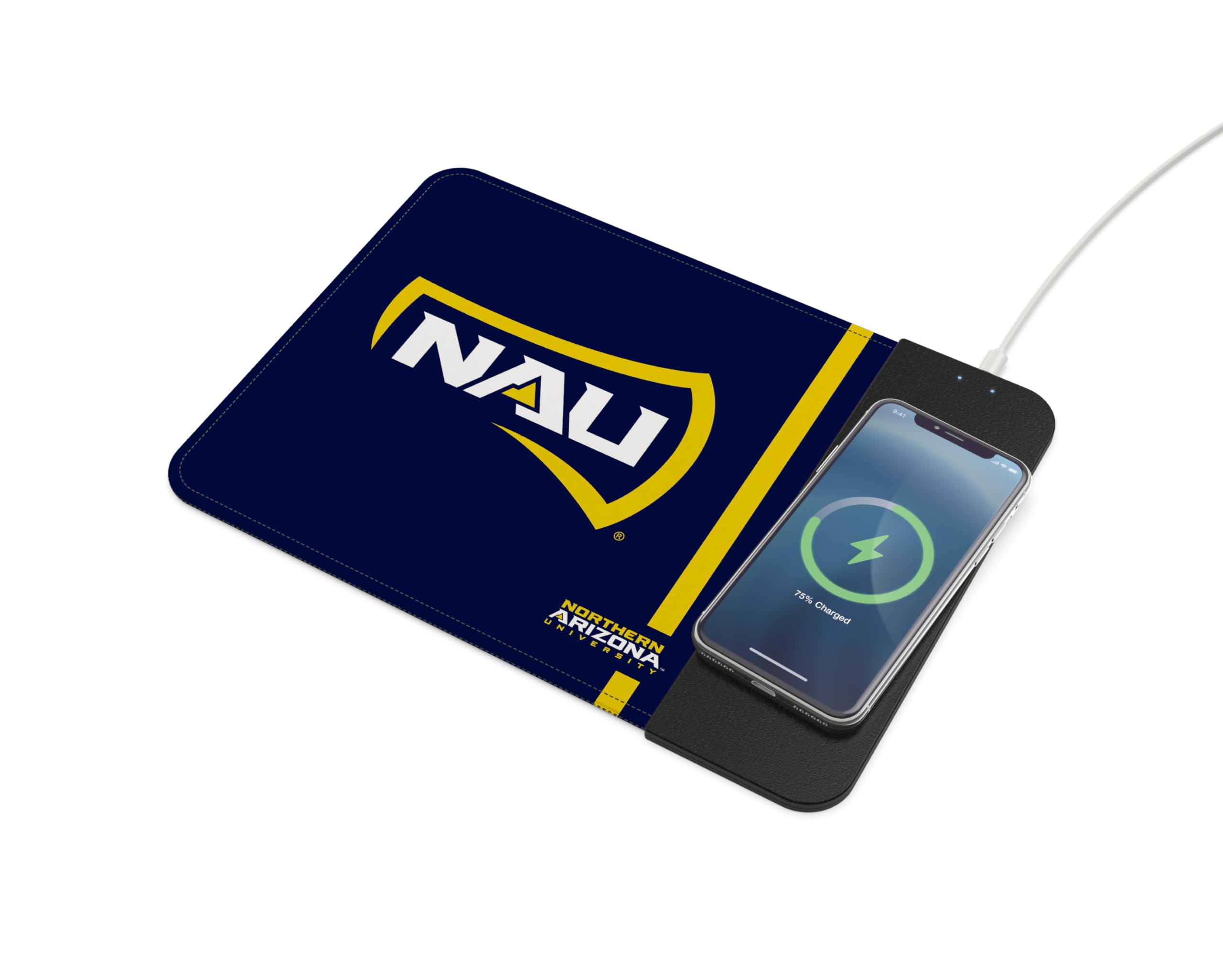 Soar Ncaa Wireless Charging Mouse Pad, Northern Arizona Lumberjacks