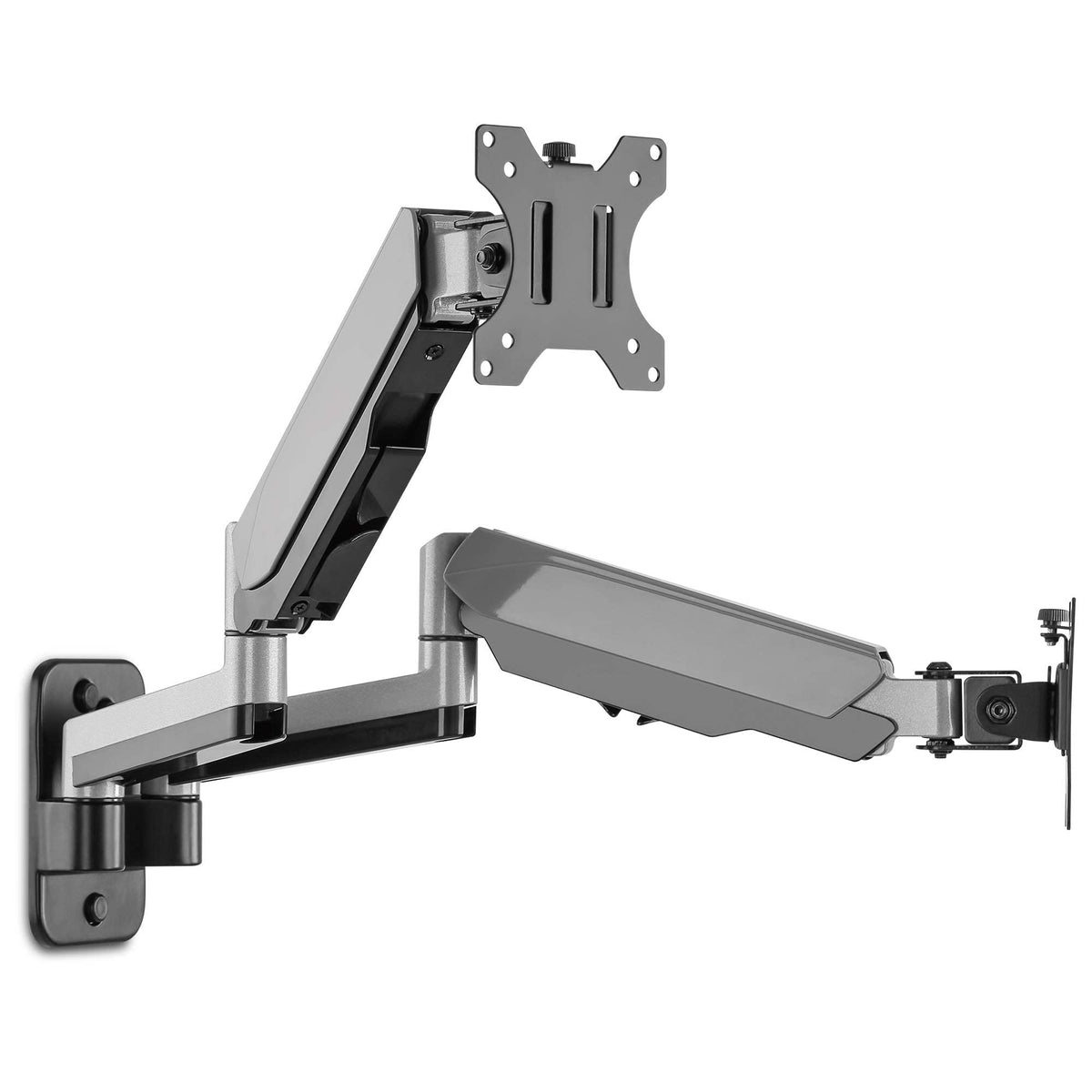 Avlt Dual Extended 13'' 32'' Monitor Wall Mount Fits Two Flat/Curved Computer Monitor Full Motion Height Swivel Tilt Rotation Ad