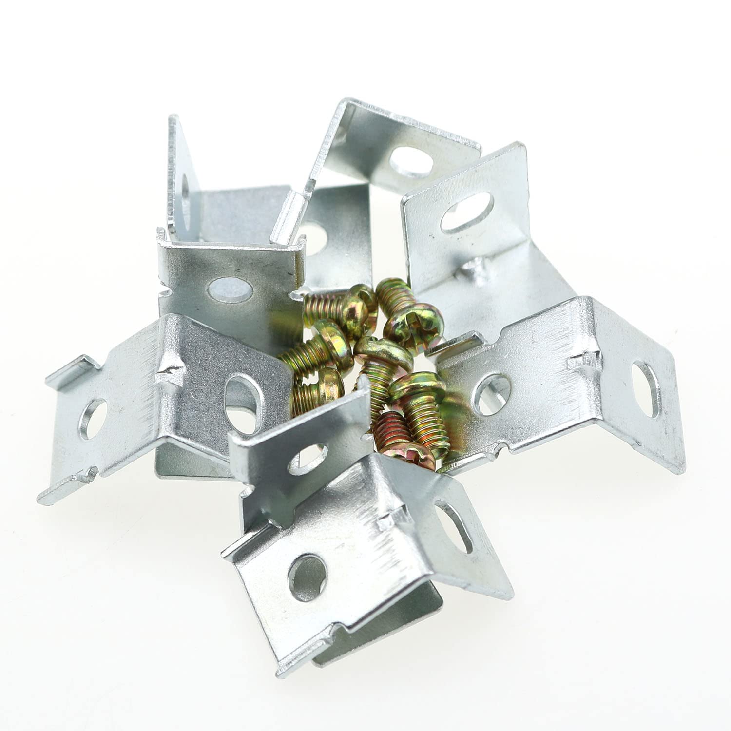 Meetoot 8Pcs Mhs012 Power Supply Fixing Bracket Power Installation Accessories Switching Power Supply Mounting Brackets