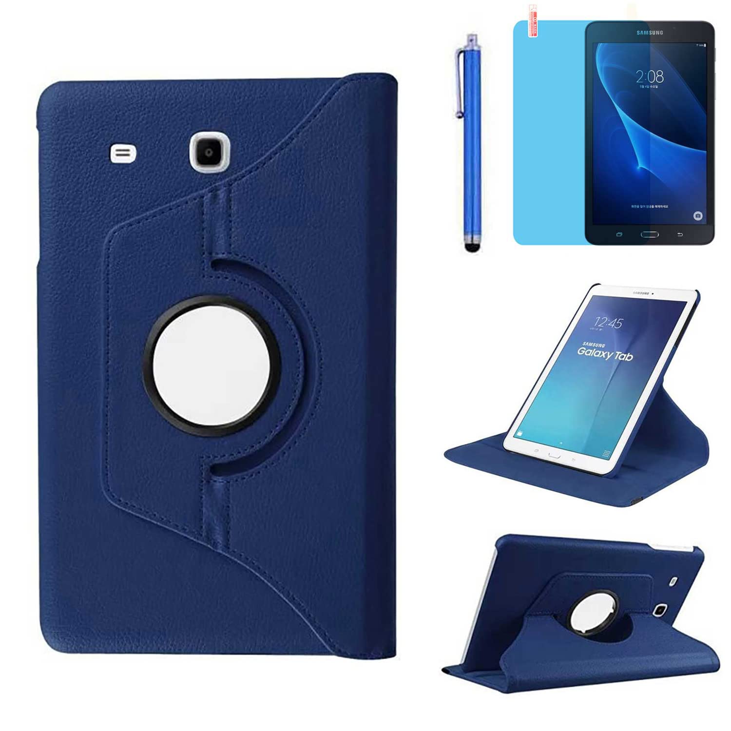R.Shengte Case For Samsung Galaxy Tab E 8.0 Inch Tablet (Sm T378 Sm T375 Sm T377),360 Degree Rotating Stand Case Full Protective