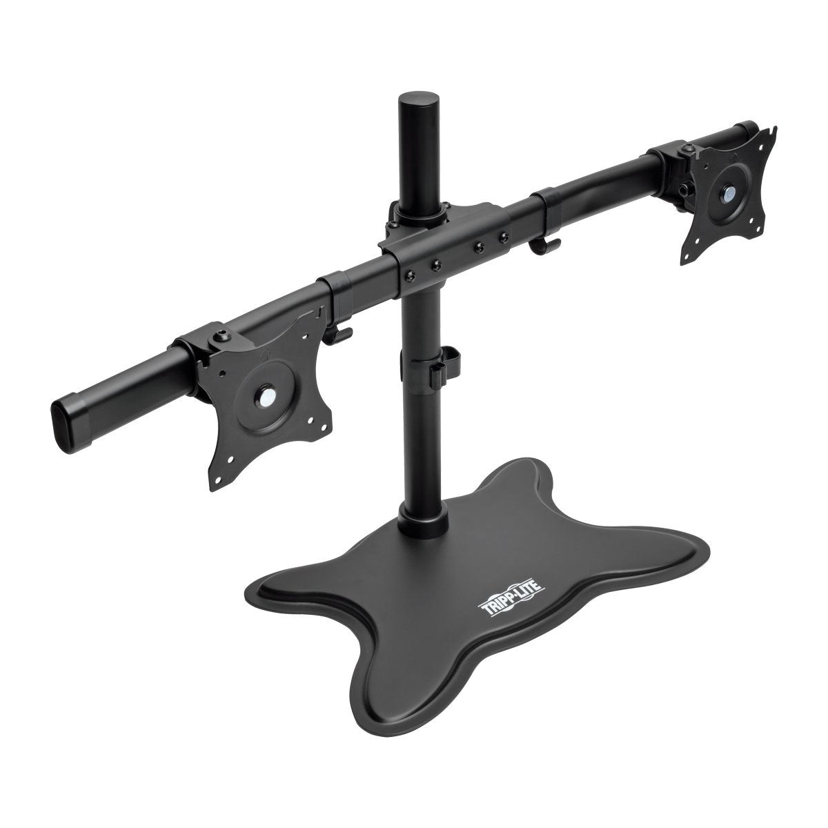 Tripp Lite Ddr1327Sdd Dual Monitor Mount Stand, Swivel & Tilt, 13 27 Inch Flat Screen Displays, Desktop Mount, Black