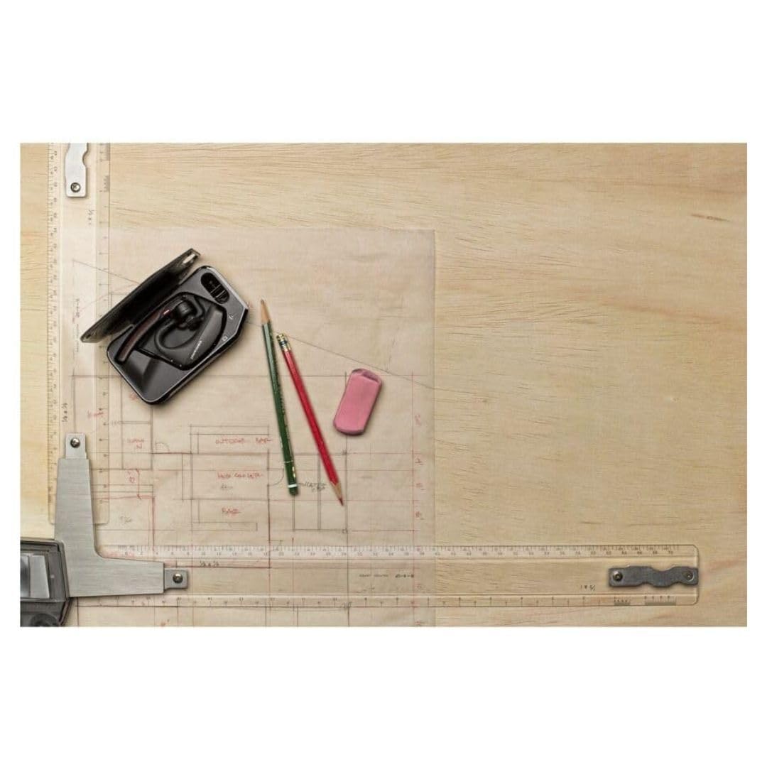 Plantronics By Poly Voyager 5200 Uc Wireless Headset & Charging Case   Single Ear Bluetooth Headset W/Noise Canceling Mic   Conn