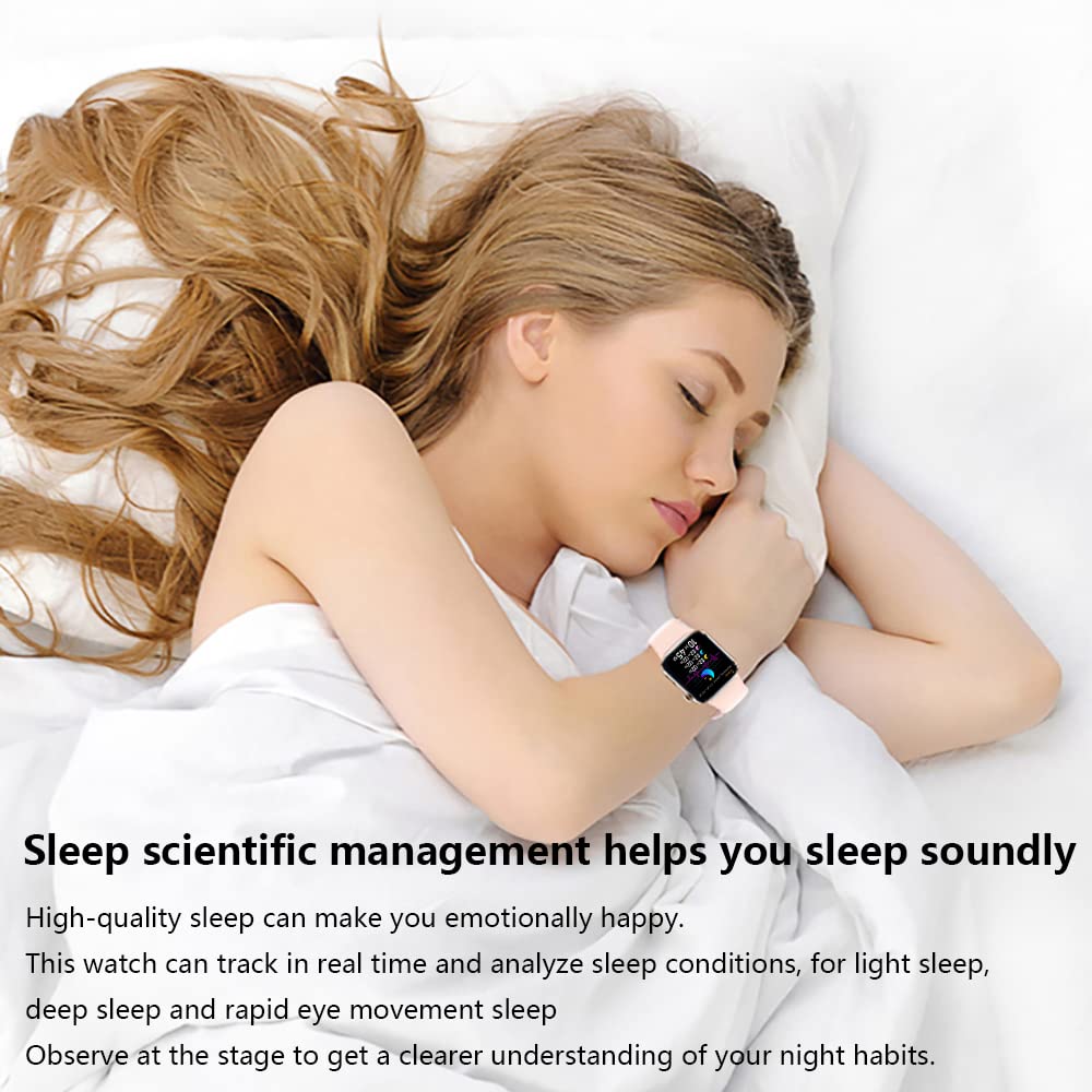 Smart Watch For Men Women Kids Compatible Android Ios Iphone, 2.09 Touch Screen Fitness Tracker Smartwatch With Call/Sms/Sleep M