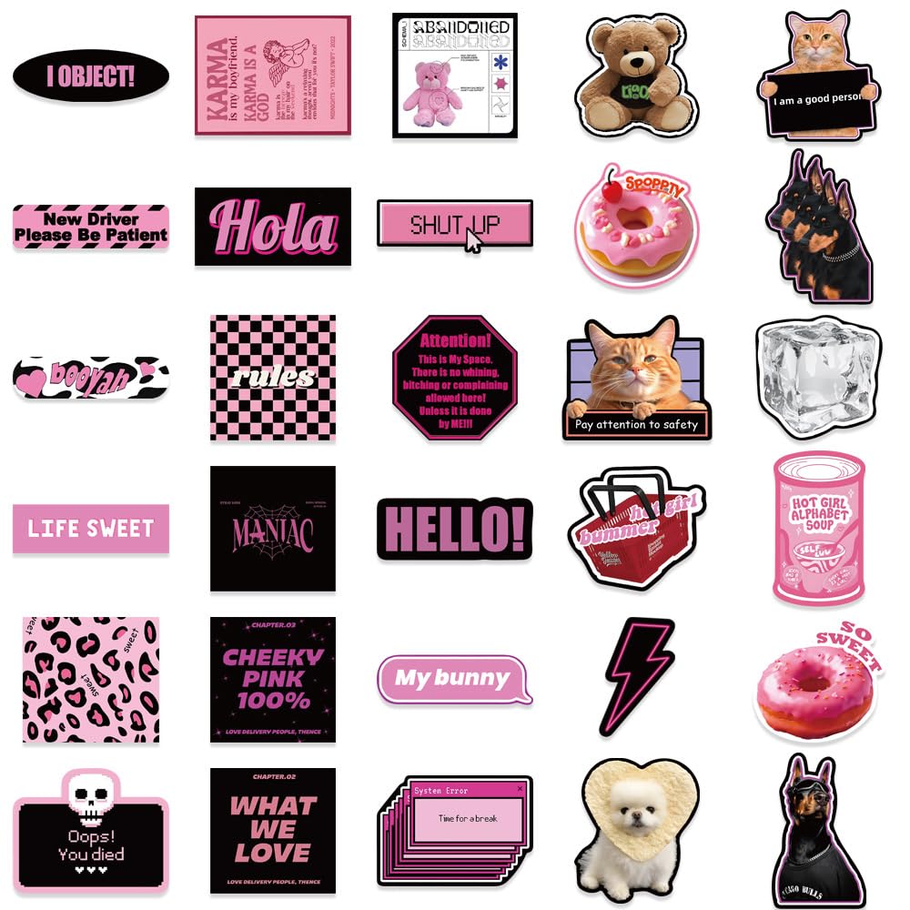 Stickers Aesthetic Waterproof Laptop Stickers Decals For Water Bottle Vintage Scrapbook Stickers For Journals Supplies Journal P