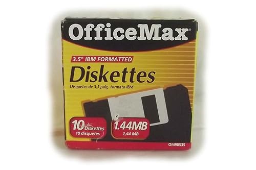 Office Max 3.5 Diskettes Ibm Formatted 10/Pack 1.44Mb Officemax 3.5'' Diskettes