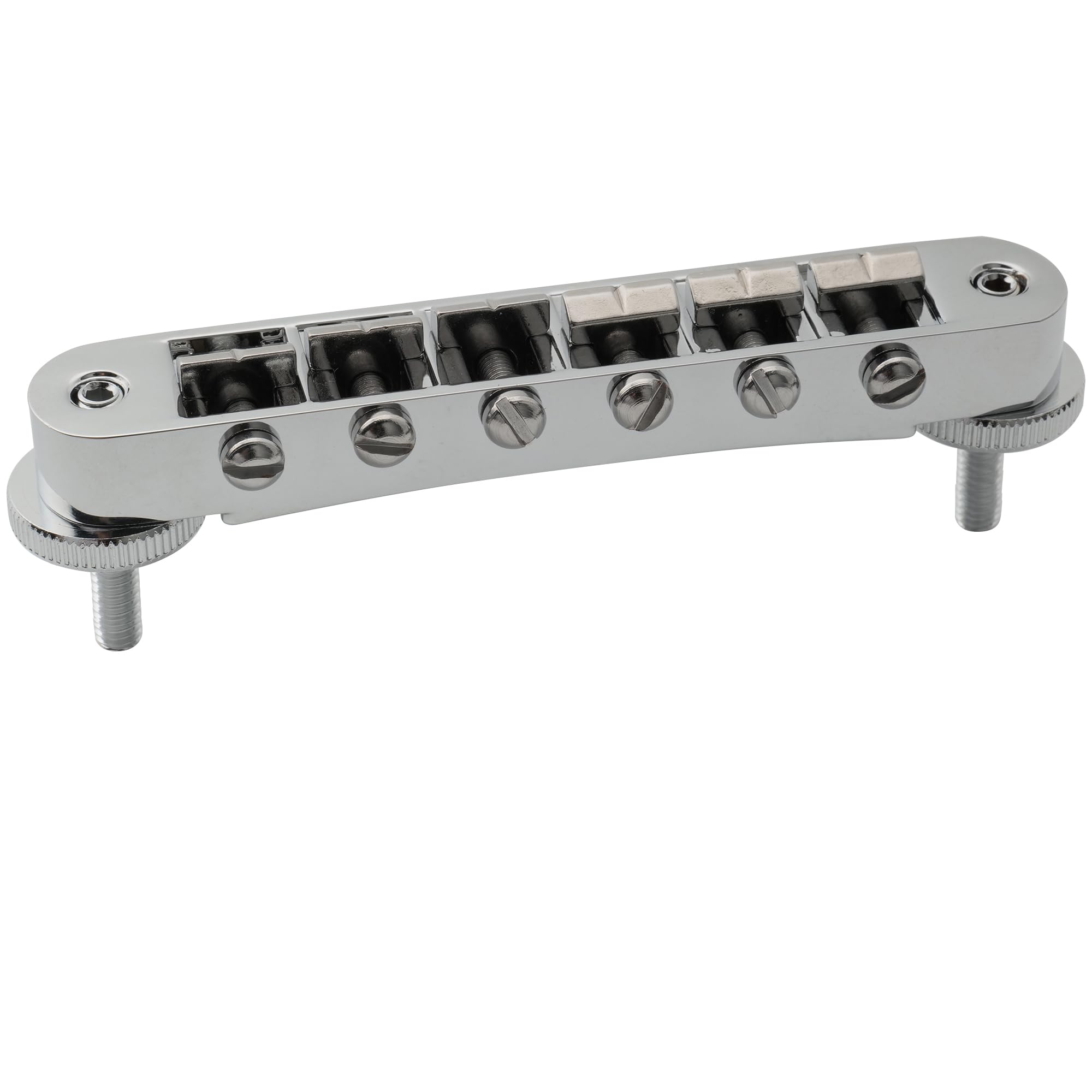 Musiclily Pro 52Mm Wide Body Abr 1 Guitar Tune O Matic Bridge For Epiphone Les Paul Lp Sg Style Electric Guitar, Chrome