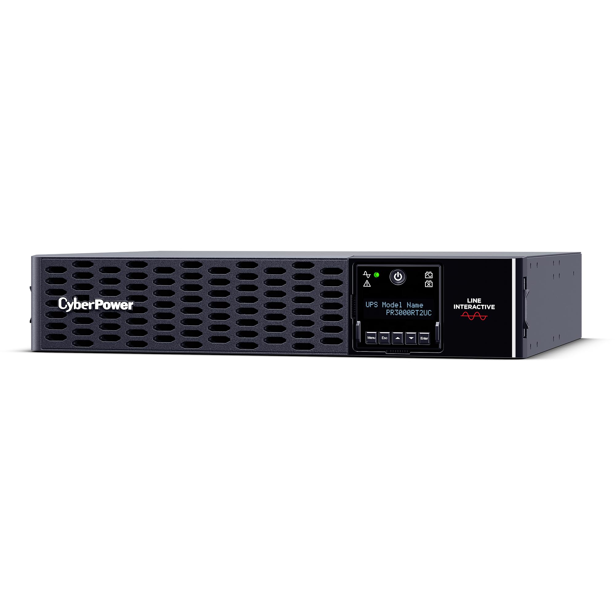 Cyberpower Pr3000Rt2Uc Smart App Sinewave Ups System, 3000Va/3000W, 9 Outlets, 2U Rack/Tower, Avr, Built-In Cloud Monitoring