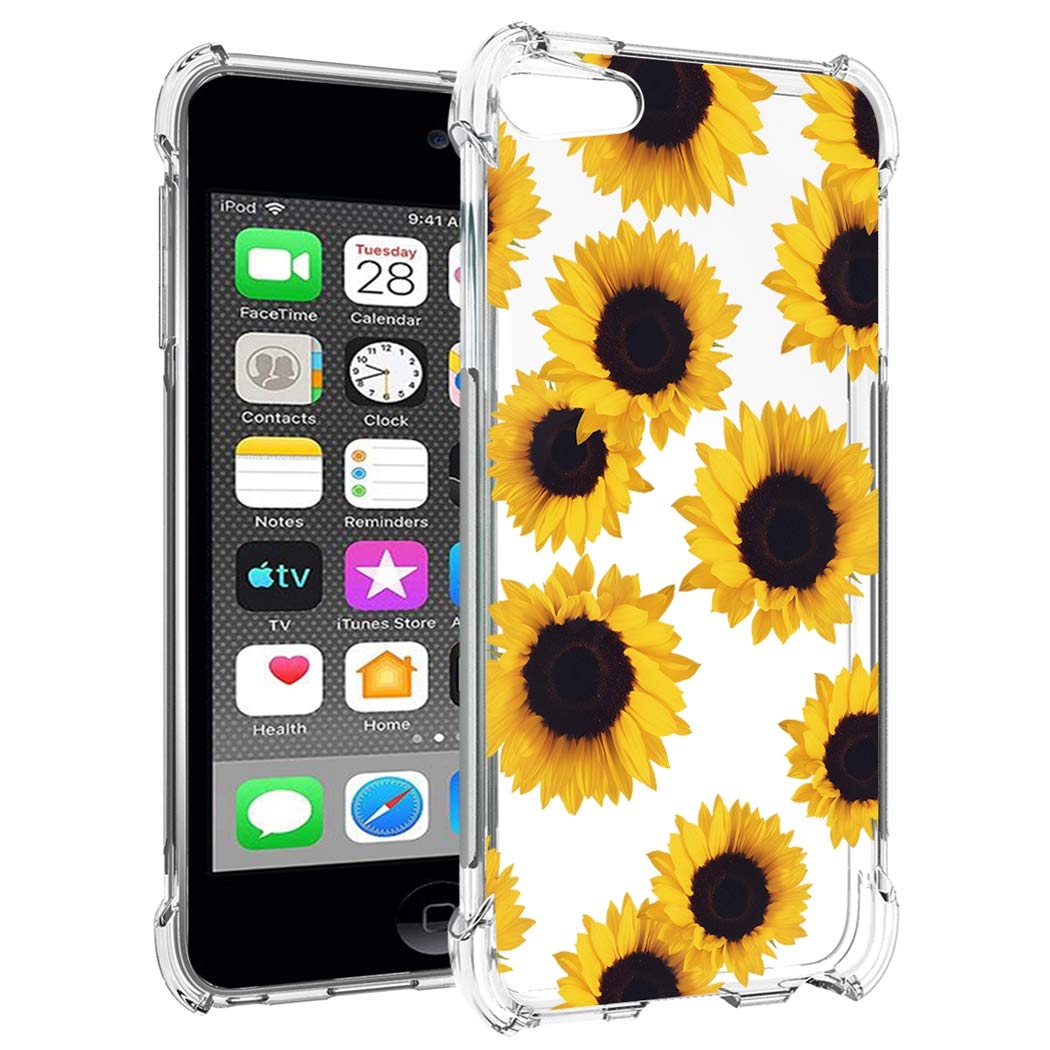 Zoeirc Ipod Touch 7 / Ipod Touch 6 / Ipod Touch 5 Case Clear Case For Girls Women, Soft Tpu Shockproof Protective Transparent Ph