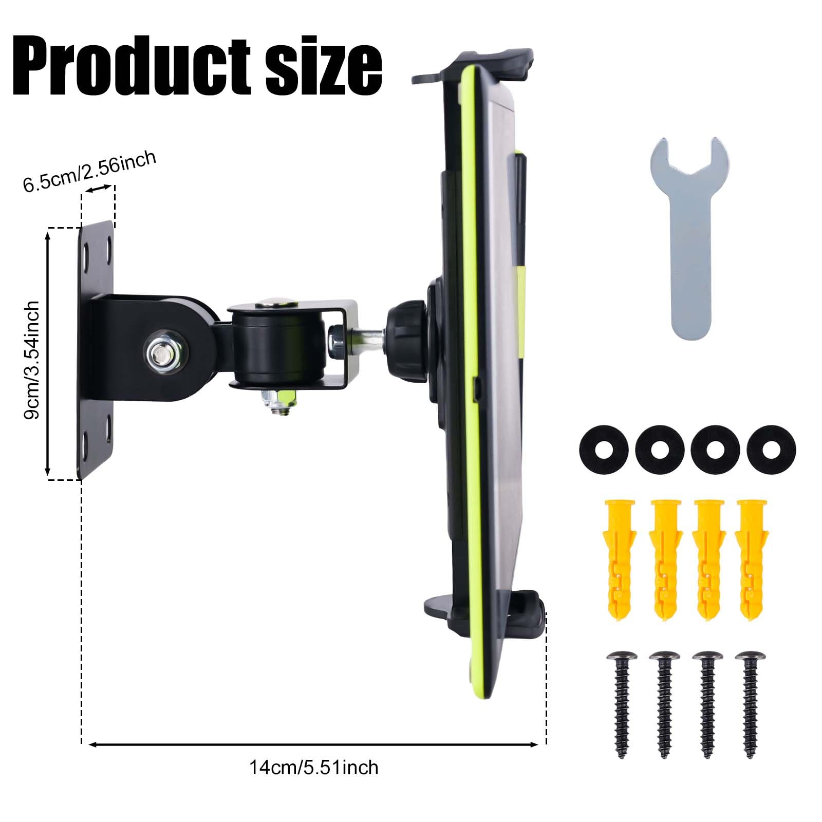 Peutier Swivel Tablet Wall Mount, Phone Holder Arm Holder Compatible With 4.7-12.9Inch Devices Including Ipad Pro Mini Air Smart